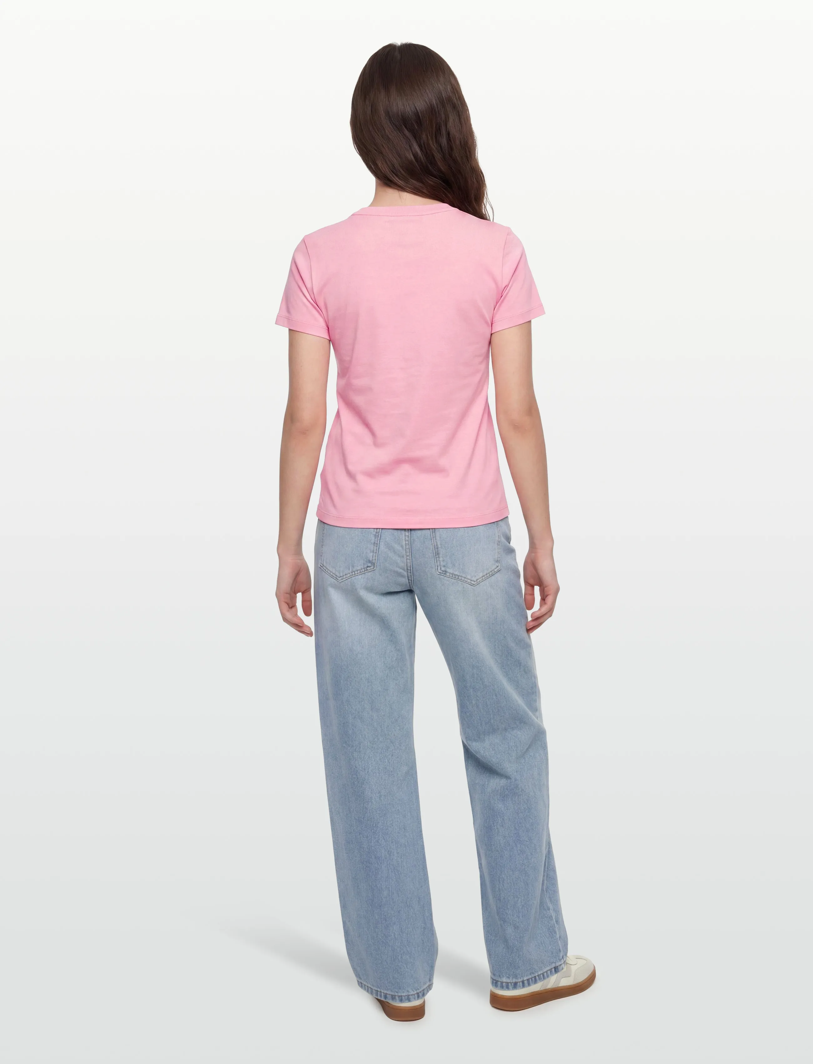 Maison Kitsune - ICE CREAM PATCH REGULAR TEE-SHIRT - t-shirts - strawberry - 4