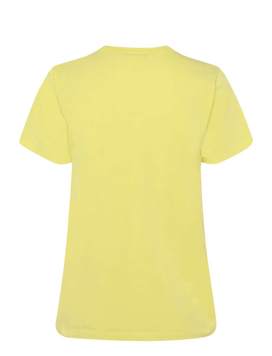 Maison Kitsune - ICE CREAM PATCH REGULAR TEE-SHIRT - t-shirts - lemon - 1