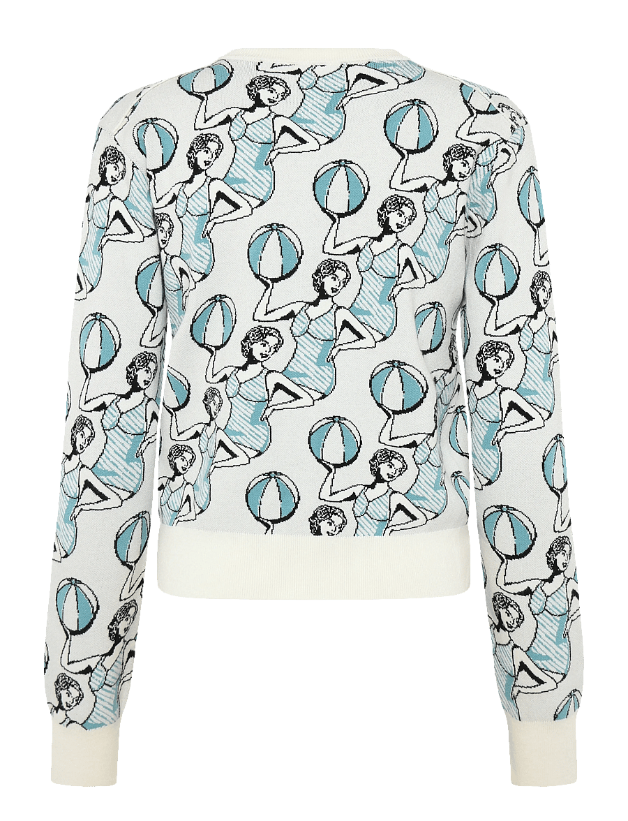 Maison Kitsune - DANCING GIRLS FITTED CARDIGAN - kardiganid - multico design - 1