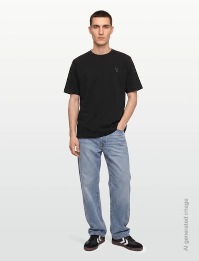 Maison Kitsune BOLD FOX HEAD PATCH OVERSIZE TEE SHIRT - - undefined / undefined