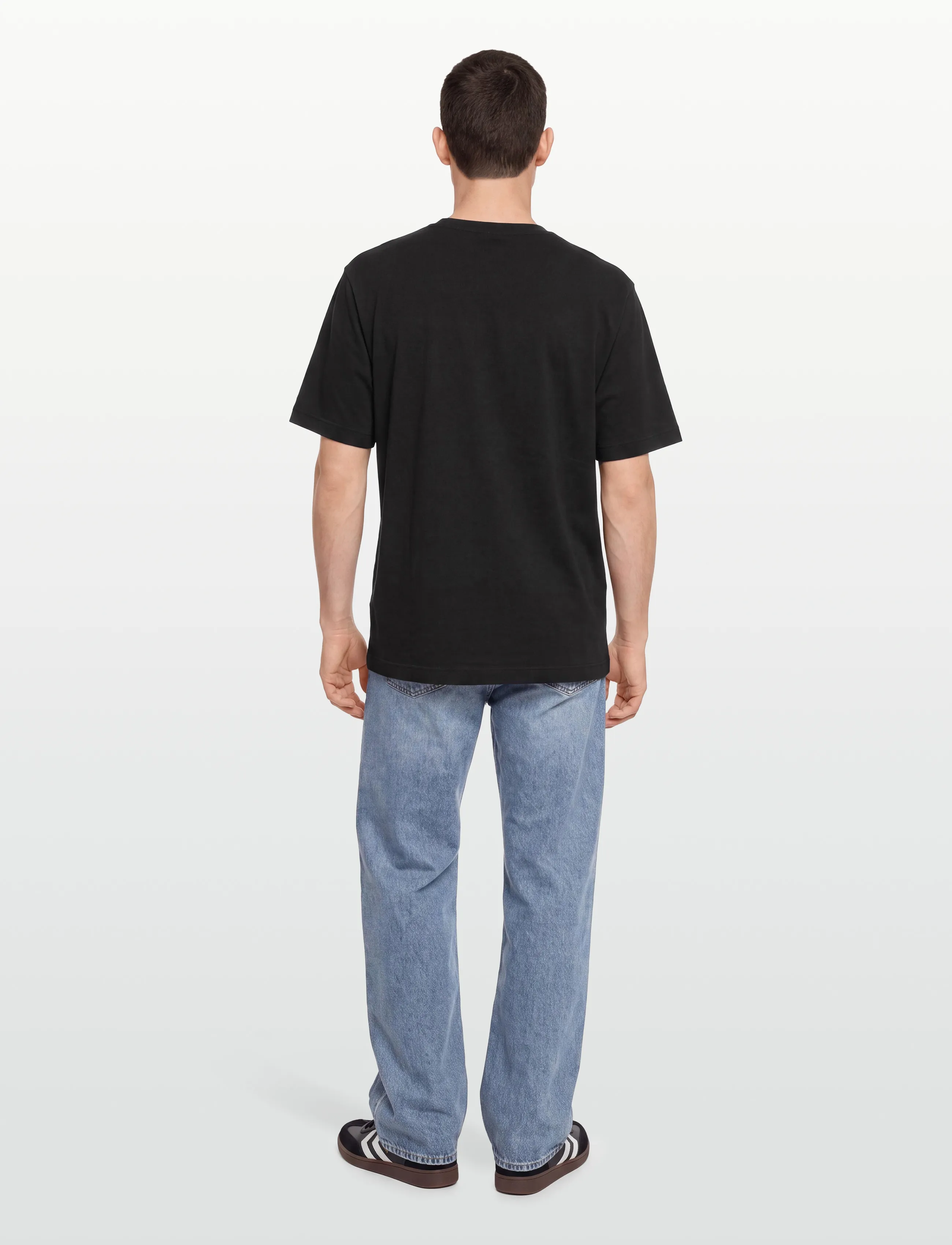 Maison Kitsune - BOLD FOX HEAD PATCH OVERSIZE TEE SHIRT - stutterma bolir - black - 4