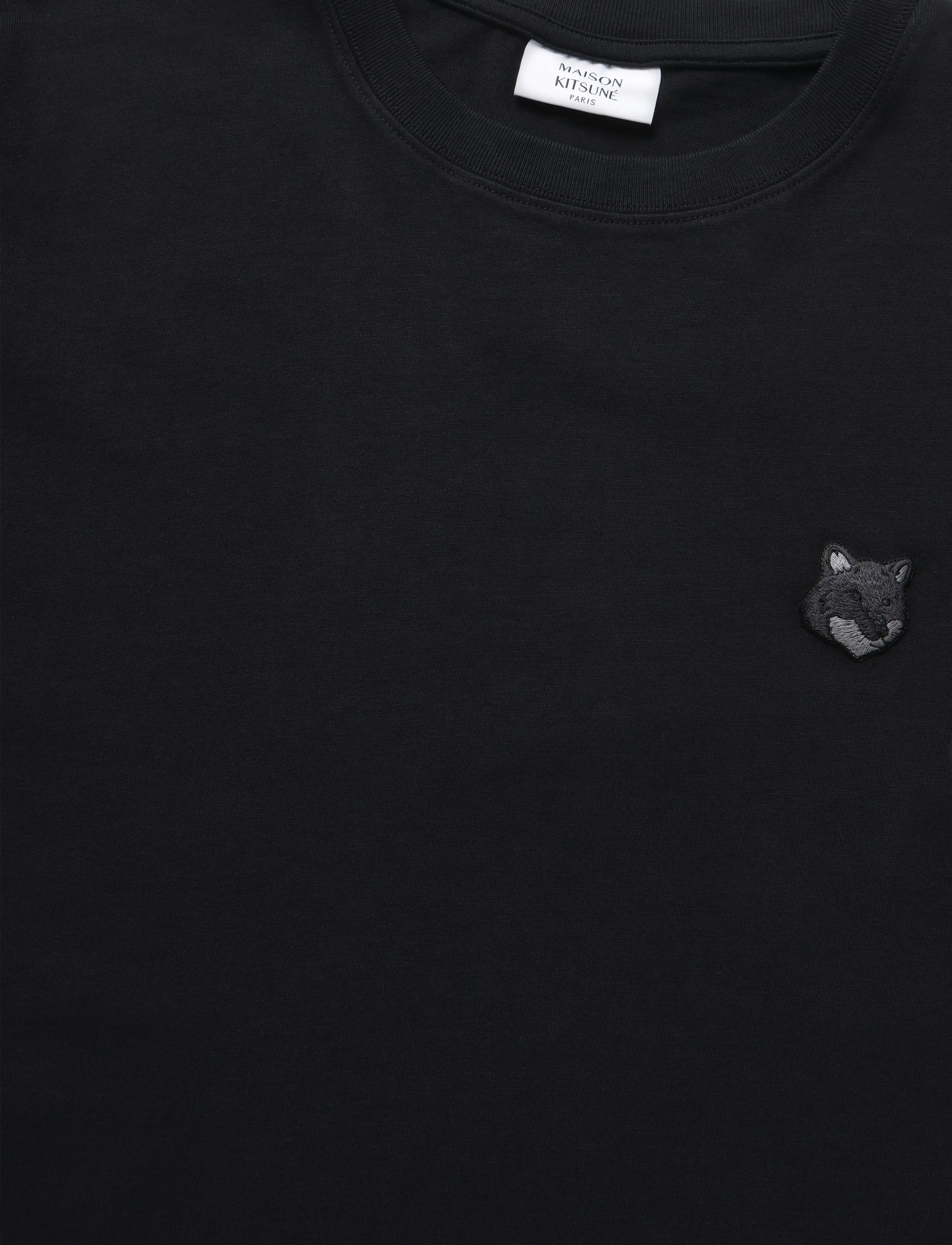 Maison Kitsune - BOLD FOX HEAD PATCH OVERSIZE TEE SHIRT - black - 2