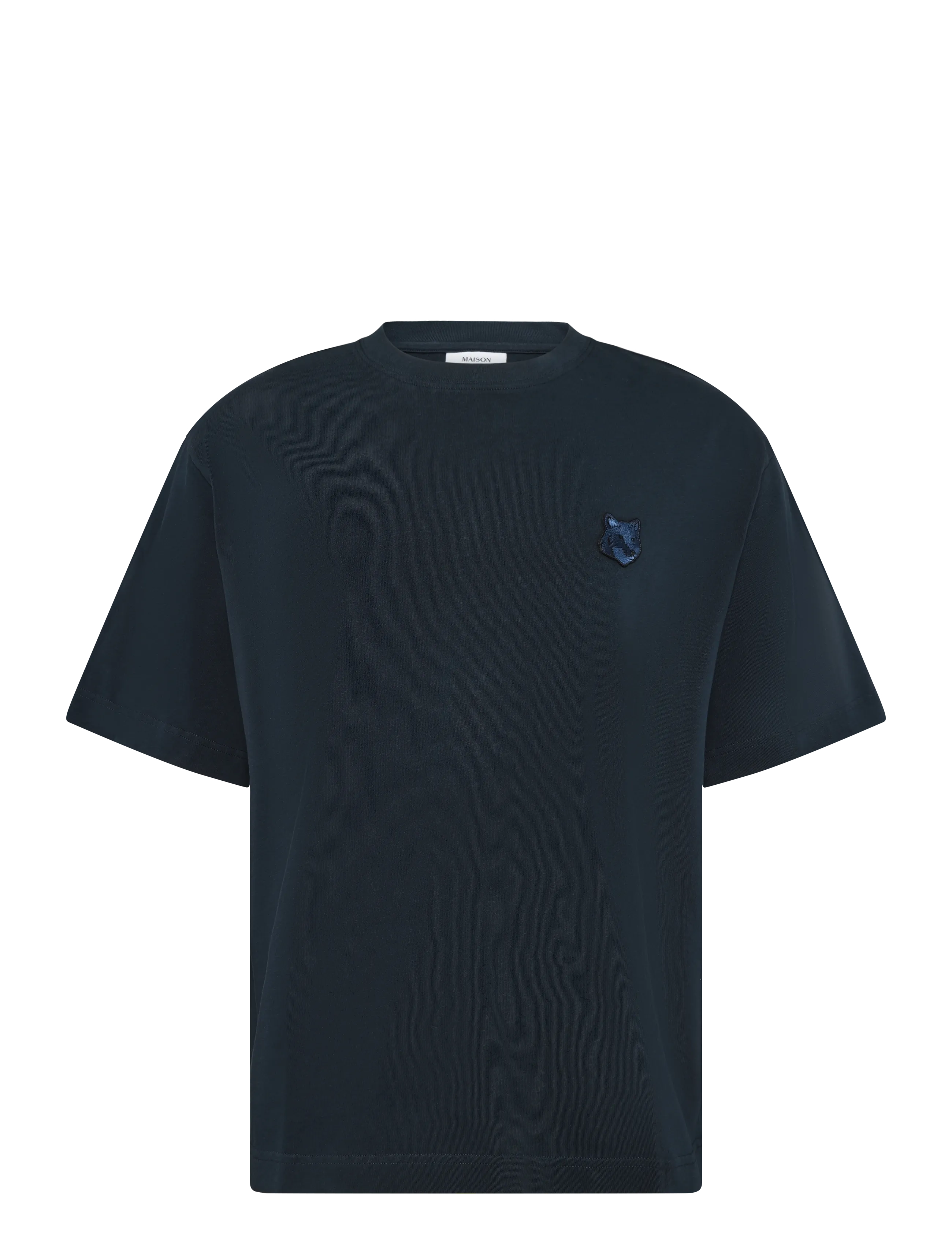 Maison Kitsune BOLD FOX HEAD PATCH OVERSIZE TEE SHIRT - T-Shirts - DEEP NAVY / navy