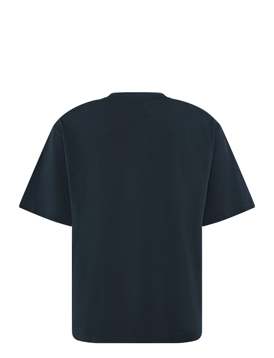 Maison Kitsune - BOLD FOX HEAD PATCH OVERSIZE TEE SHIRT - kortärmade t-shirts - deep navy - 1
