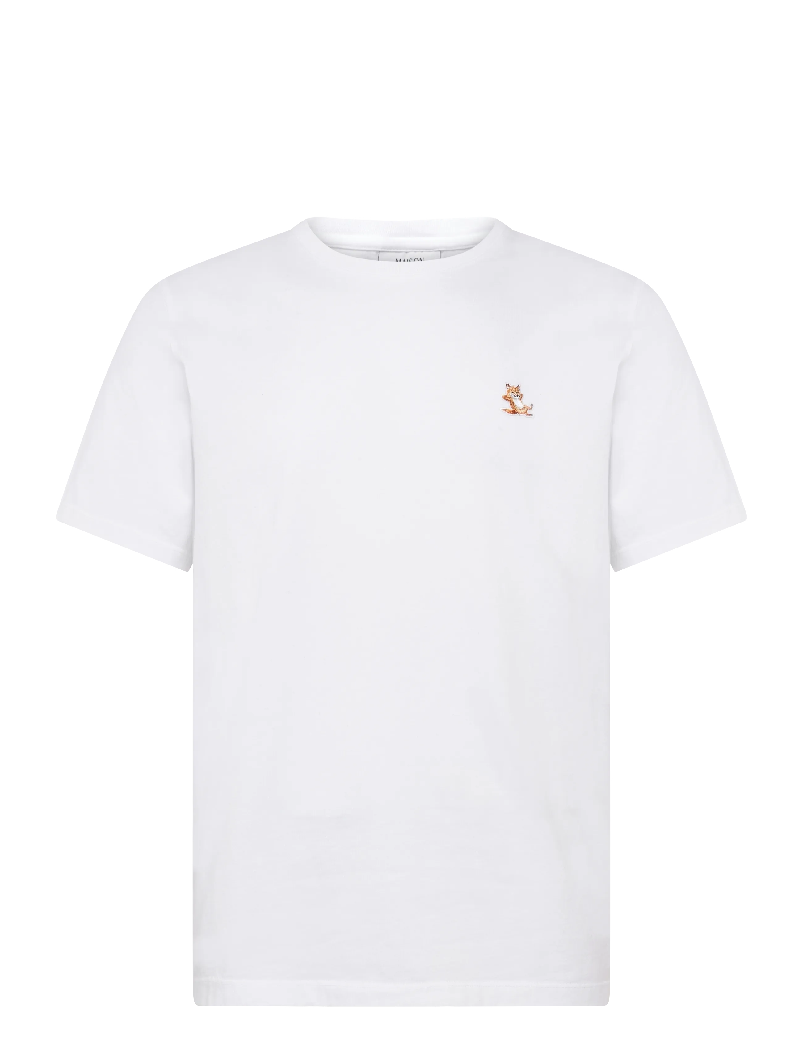 Maison Kitsune CHILLAX FOX PATCH REGULAR TEE-SHIRT - Tøj - WHITE / white