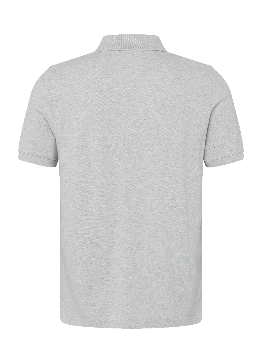 Maison Kitsune - FOX HEAD PATCH REGULAR POLO - polostrik - light grey melange - 2