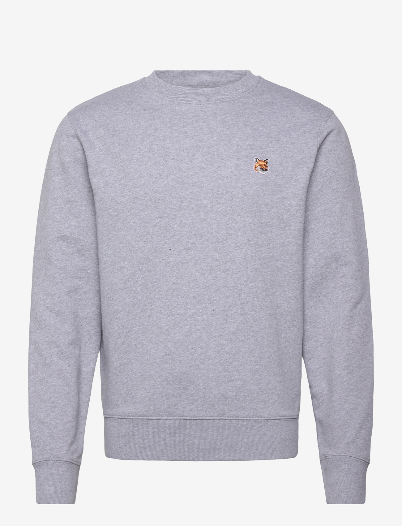 Maison Kitsune - FOX HEAD PATCH REGULAR SWEATSHIRT - kleidung - lightgreymelange - 0