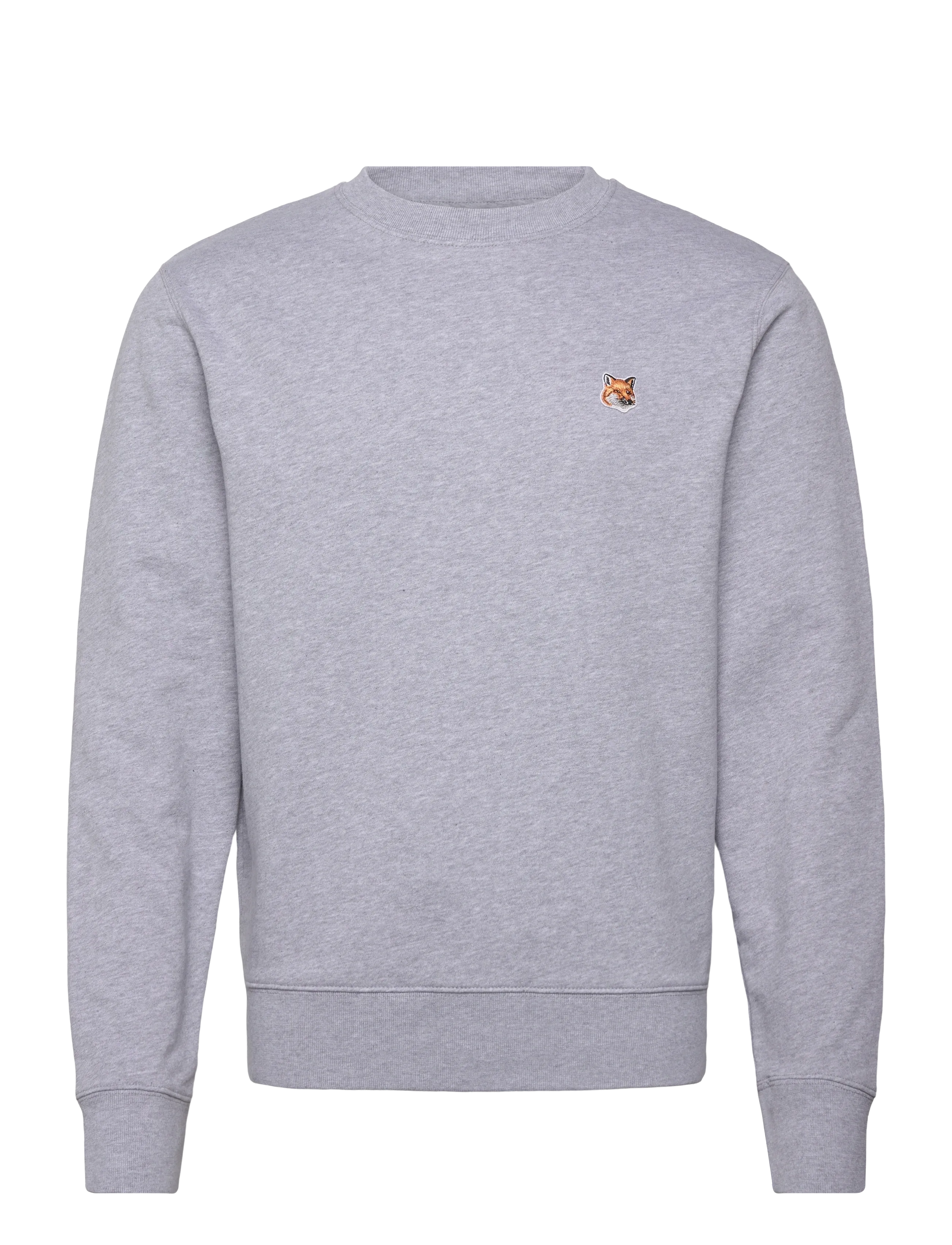 Maison Kitsune FOX HEAD PATCH REGULAR SWEATSHIRT - Sweatshirts - LIGHTGREYMELANGE / grey