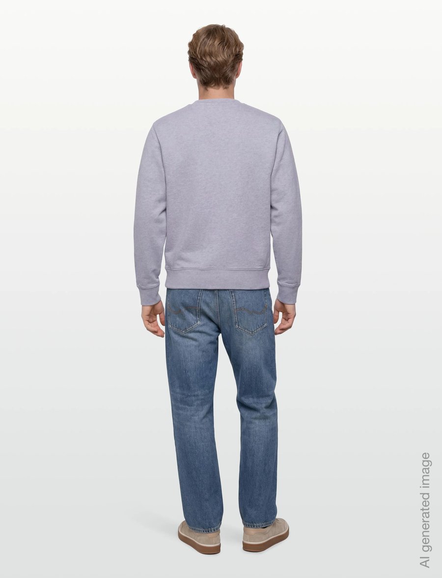 Maison Kitsune - FOX HEAD PATCH REGULAR SWEATSHIRT - sweatshirts - lightgreymelange - 4