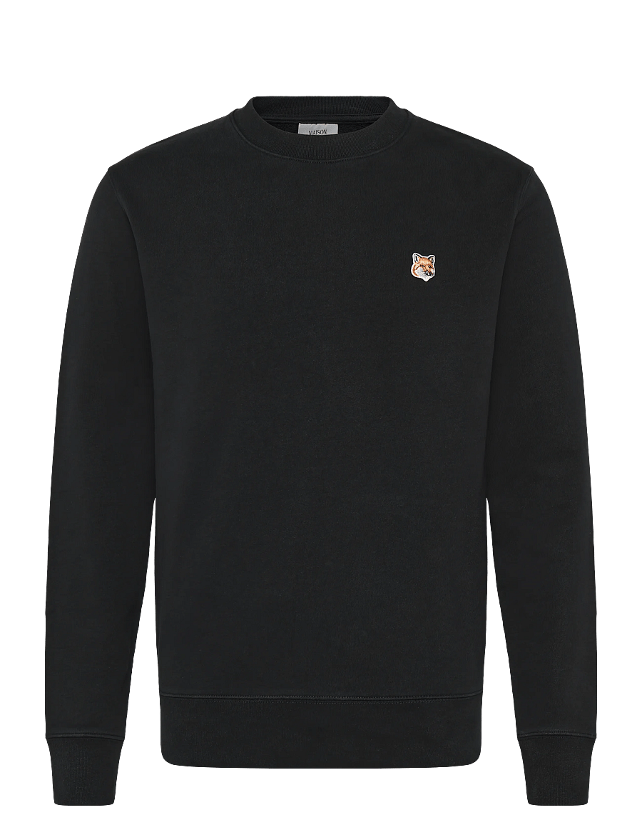 Maison Kitsune - FOX HEAD PATCH REGULAR SWEATSHIRT - sweatshirts - black - 1
