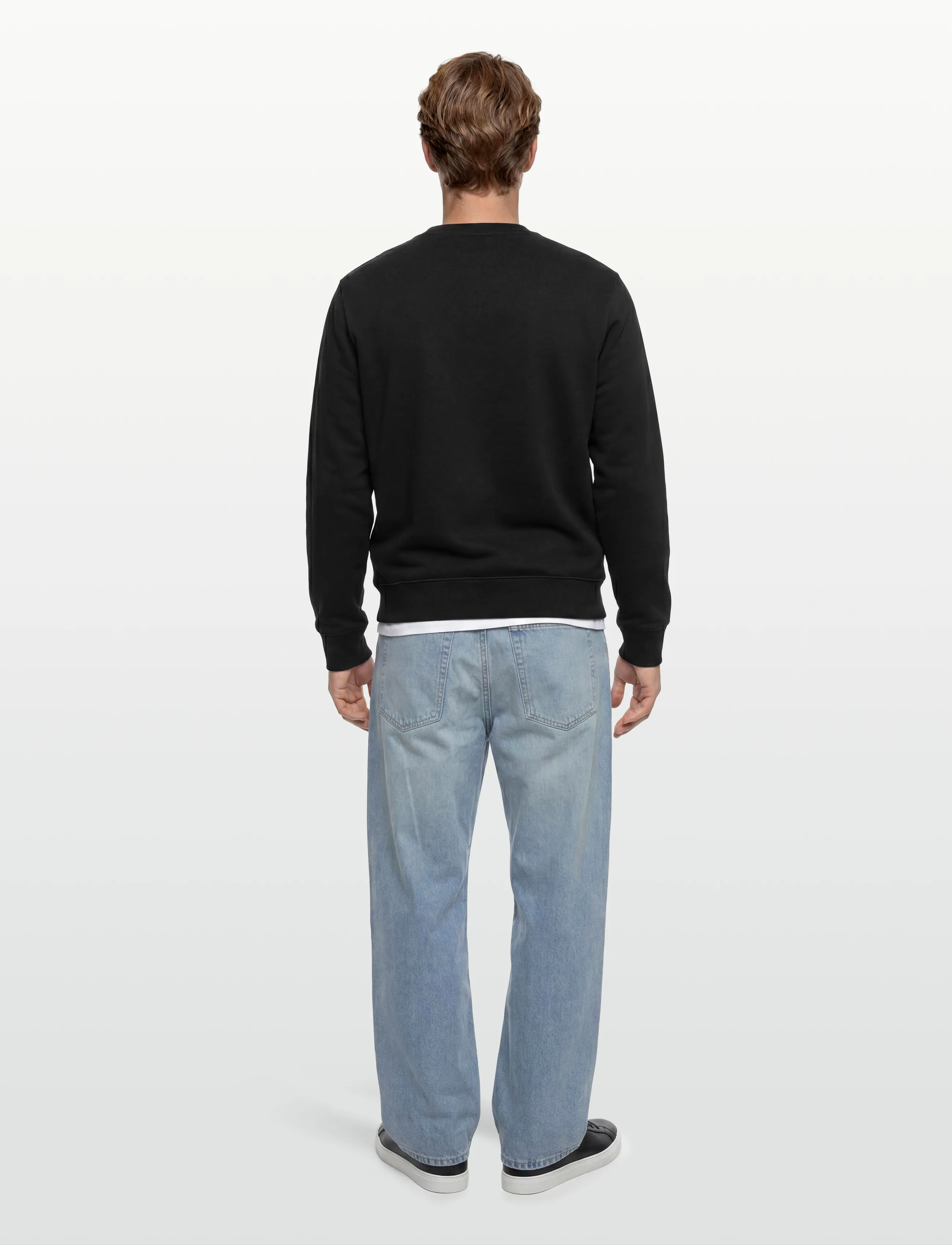 Maison Kitsune - FOX HEAD PATCH REGULAR SWEATSHIRT - black - 4