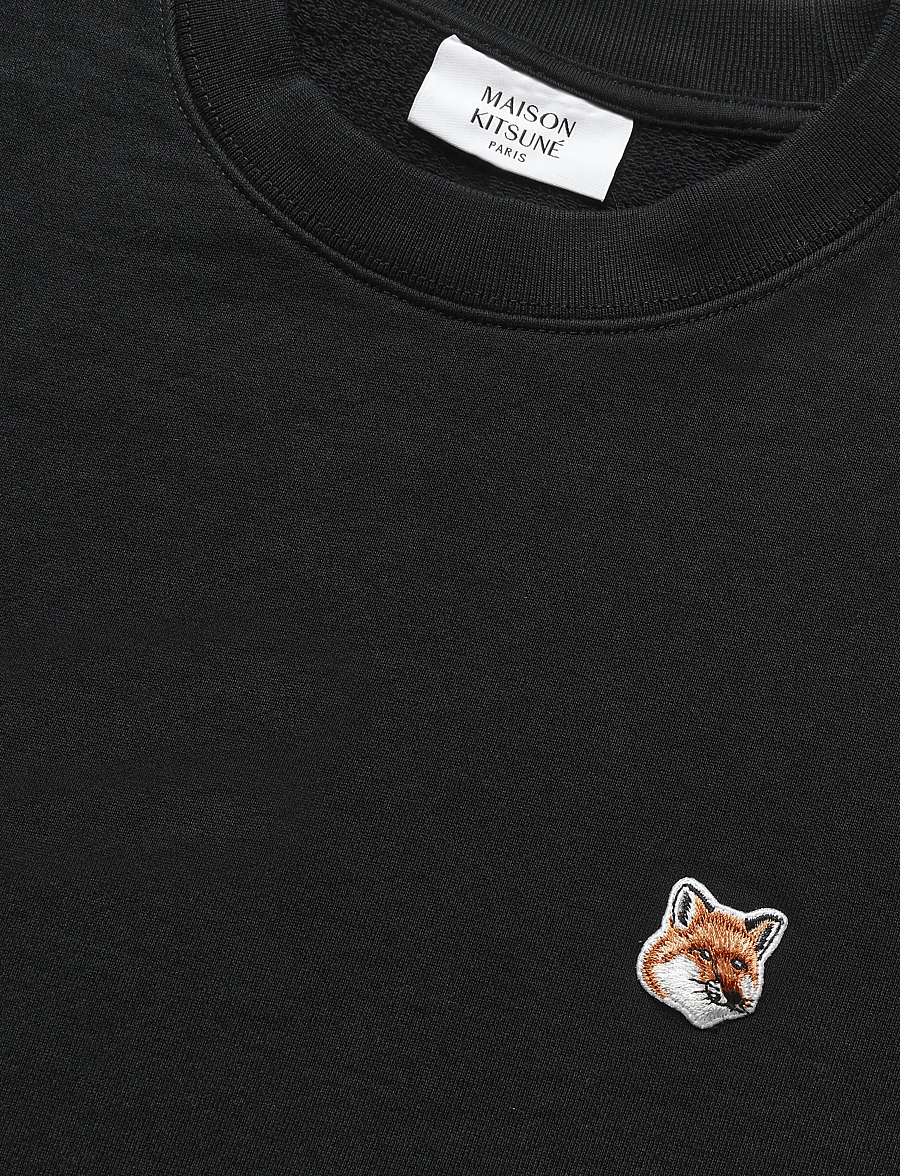 Maison Kitsune - FOX HEAD PATCH REGULAR SWEATSHIRT - sweatshirts - black - 5