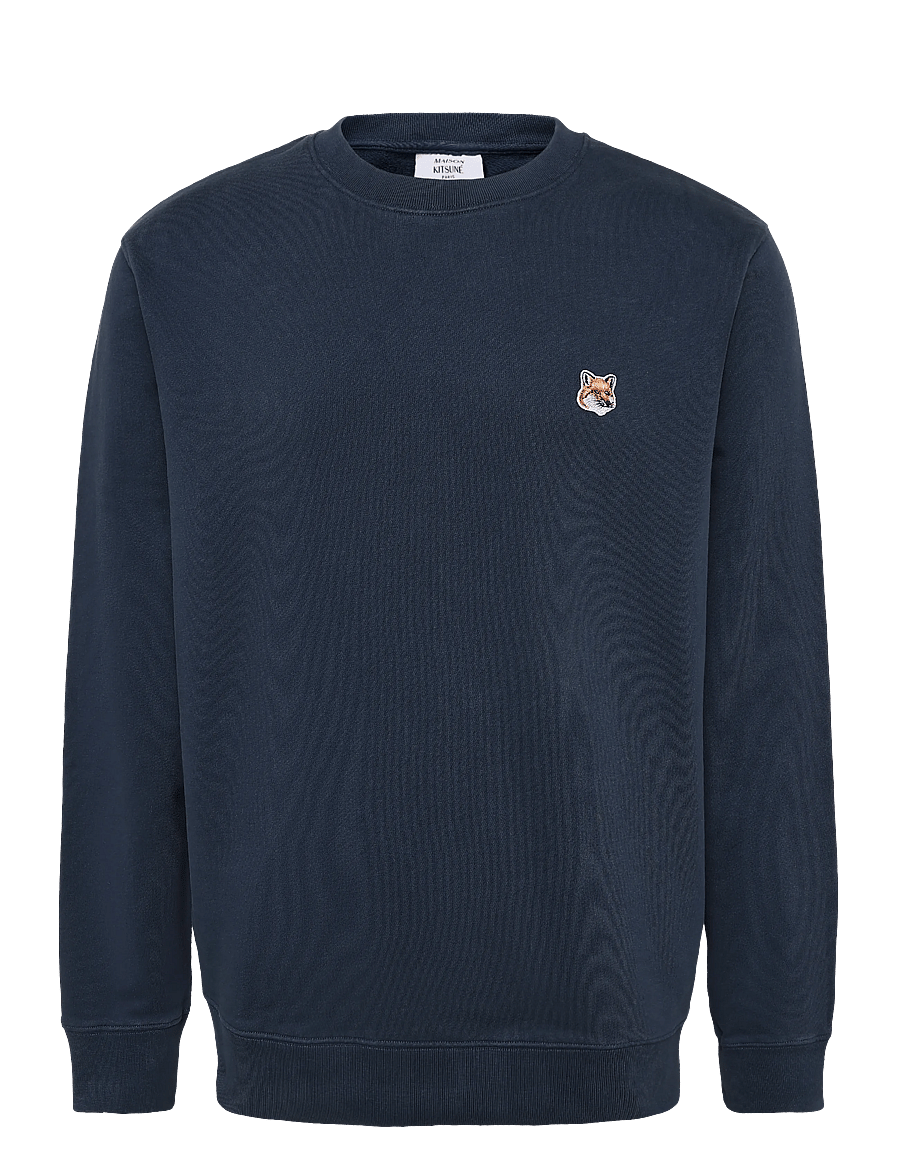 Maison Kitsune - FOX HEAD PATCH REGULAR SWEATSHIRT - sweatshirts - ink blue - 0