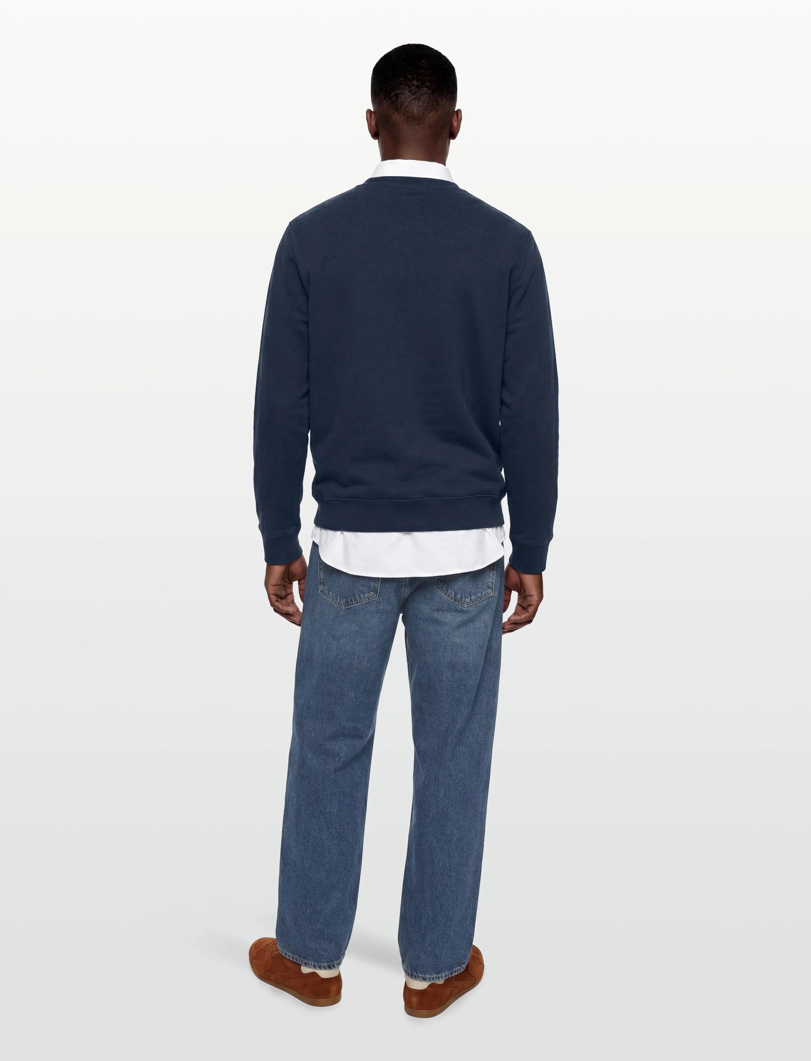 Maison Kitsune - FOX HEAD PATCH REGULAR SWEATSHIRT - sweatshirts - ink blue - 4