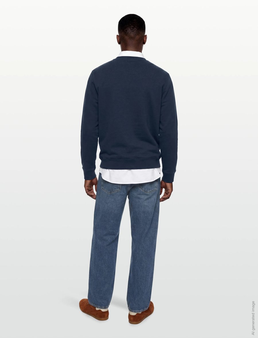 Maison Kitsune - FOX HEAD PATCH REGULAR SWEATSHIRT - sweatshirts - ink blue - 4