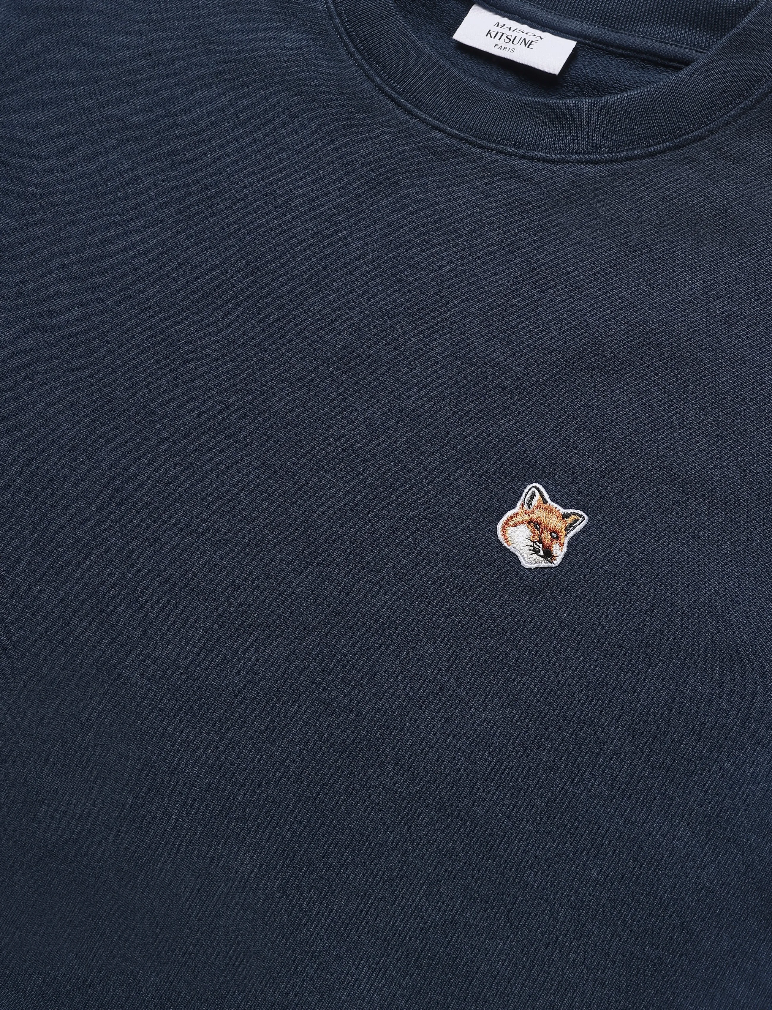 Maison Kitsune - FOX HEAD PATCH REGULAR SWEATSHIRT - ink blue - 2