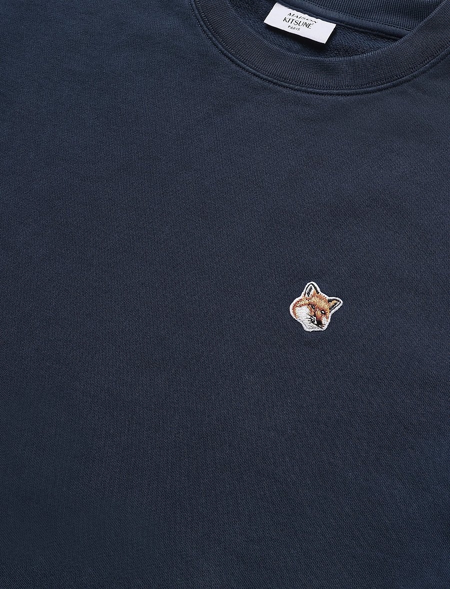 Maison Kitsune - FOX HEAD PATCH REGULAR SWEATSHIRT - sweatshirts - ink blue - 2