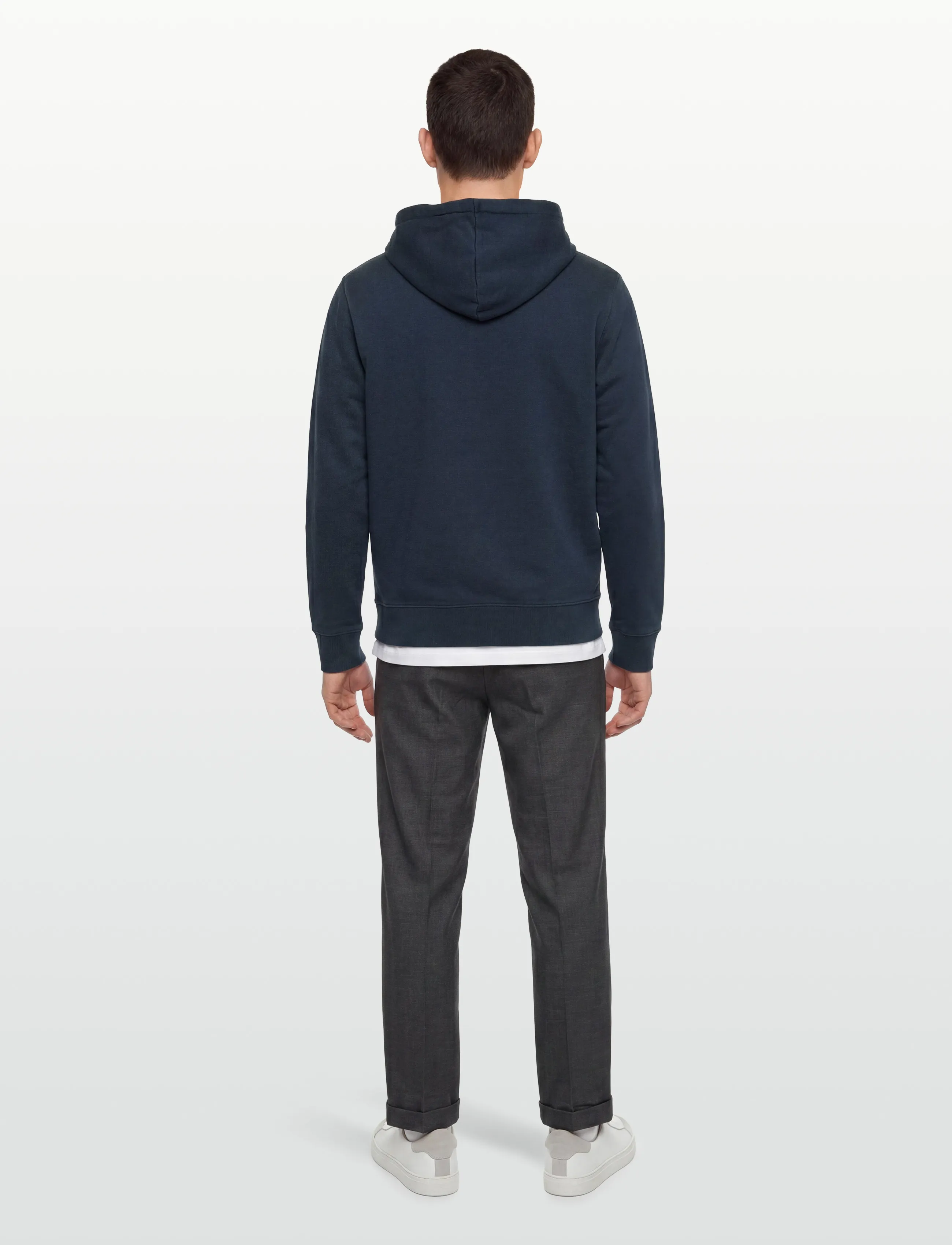 Maison Kitsune - FOX HEAD PATCH REGULAR HOODIE - hoodies - ink blue - 4