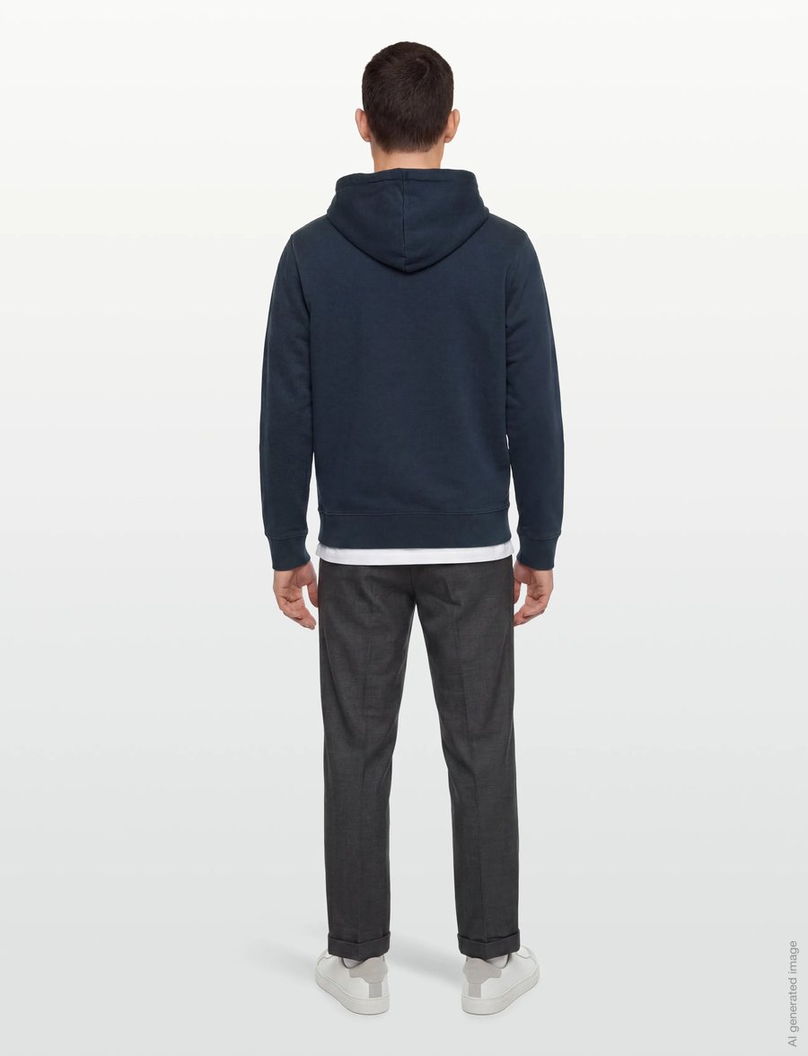 Maison Kitsune - FOX HEAD PATCH REGULAR HOODIE - hoodies - ink blue - 4