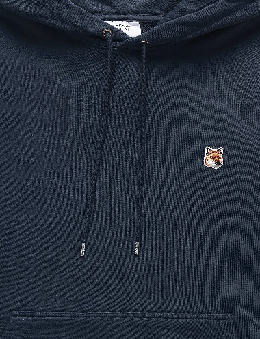 Maison Kitsune - FOX HEAD PATCH REGULAR HOODIE - hættetrøjer - ink blue - 2