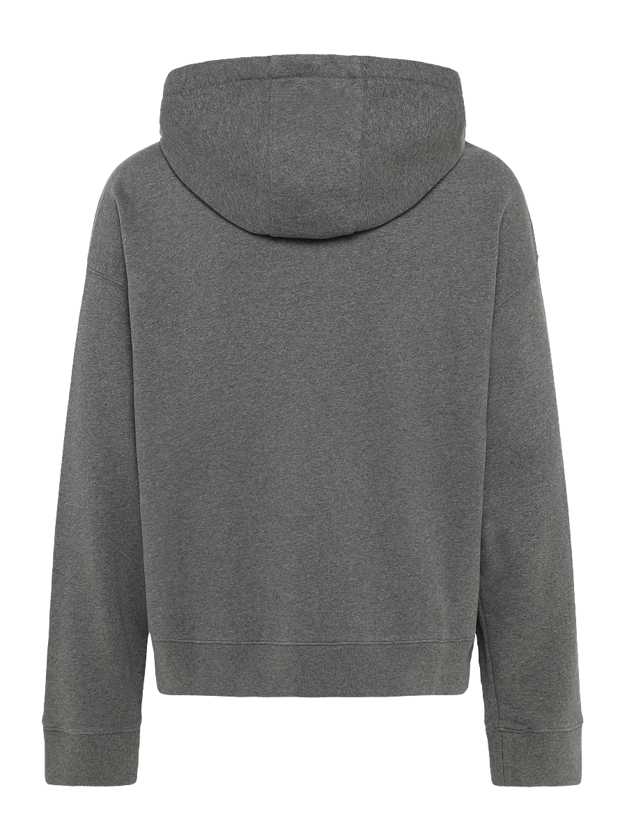 Maison Kitsune - BOLD FOX HEAD PATCH OVERSIZE HOODIE - hoodies - dark grey melange - 2