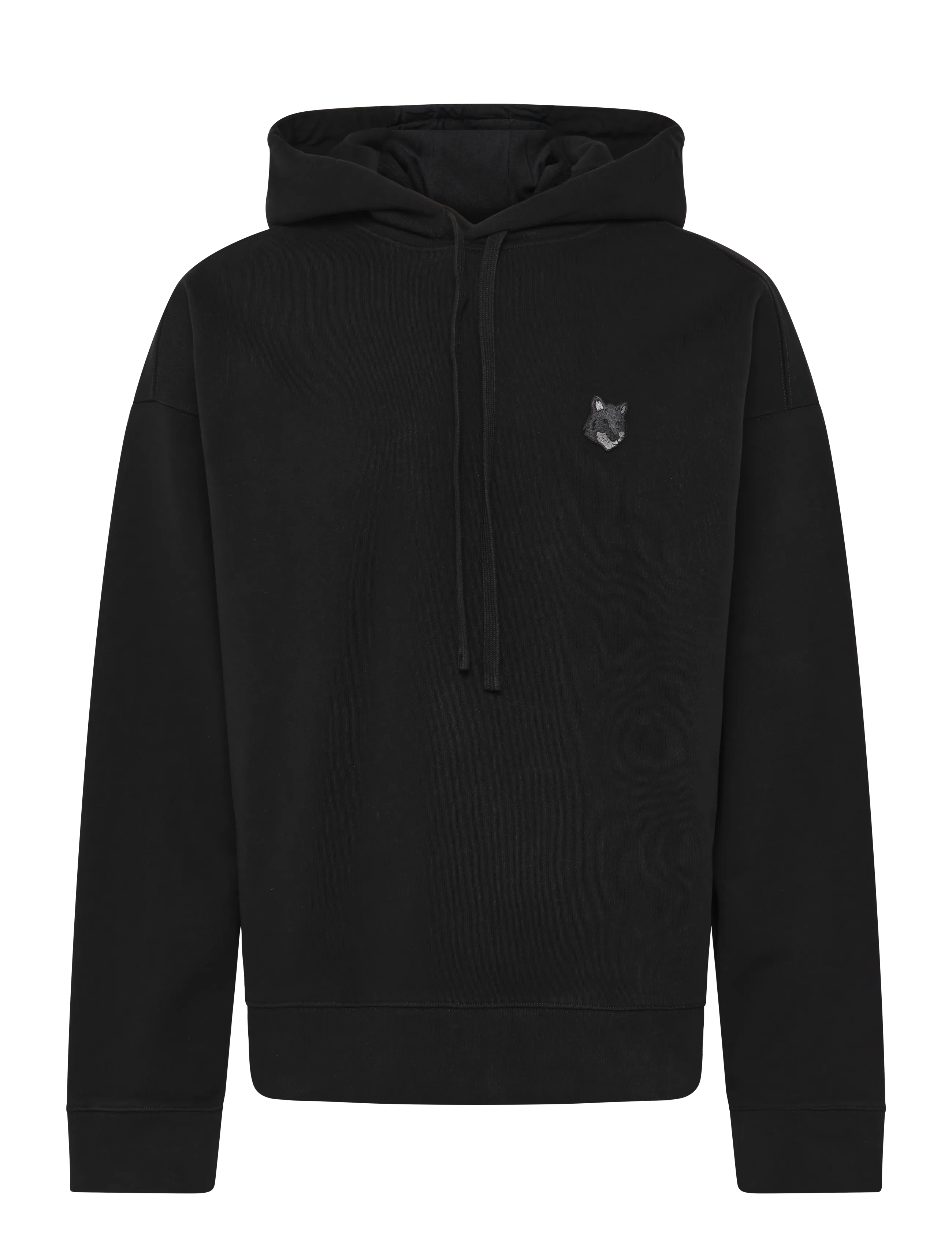 Maison Kitsune BOLD FOX HEAD PATCH OVERSIZE HOODIE - Sweatshirts - BLACK / black