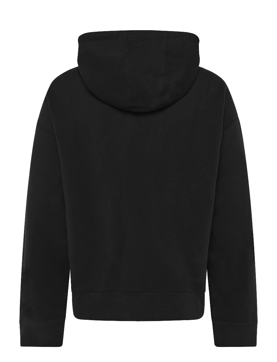 Maison Kitsune - BOLD FOX HEAD PATCH OVERSIZE HOODIE - hettegensere - black - 1