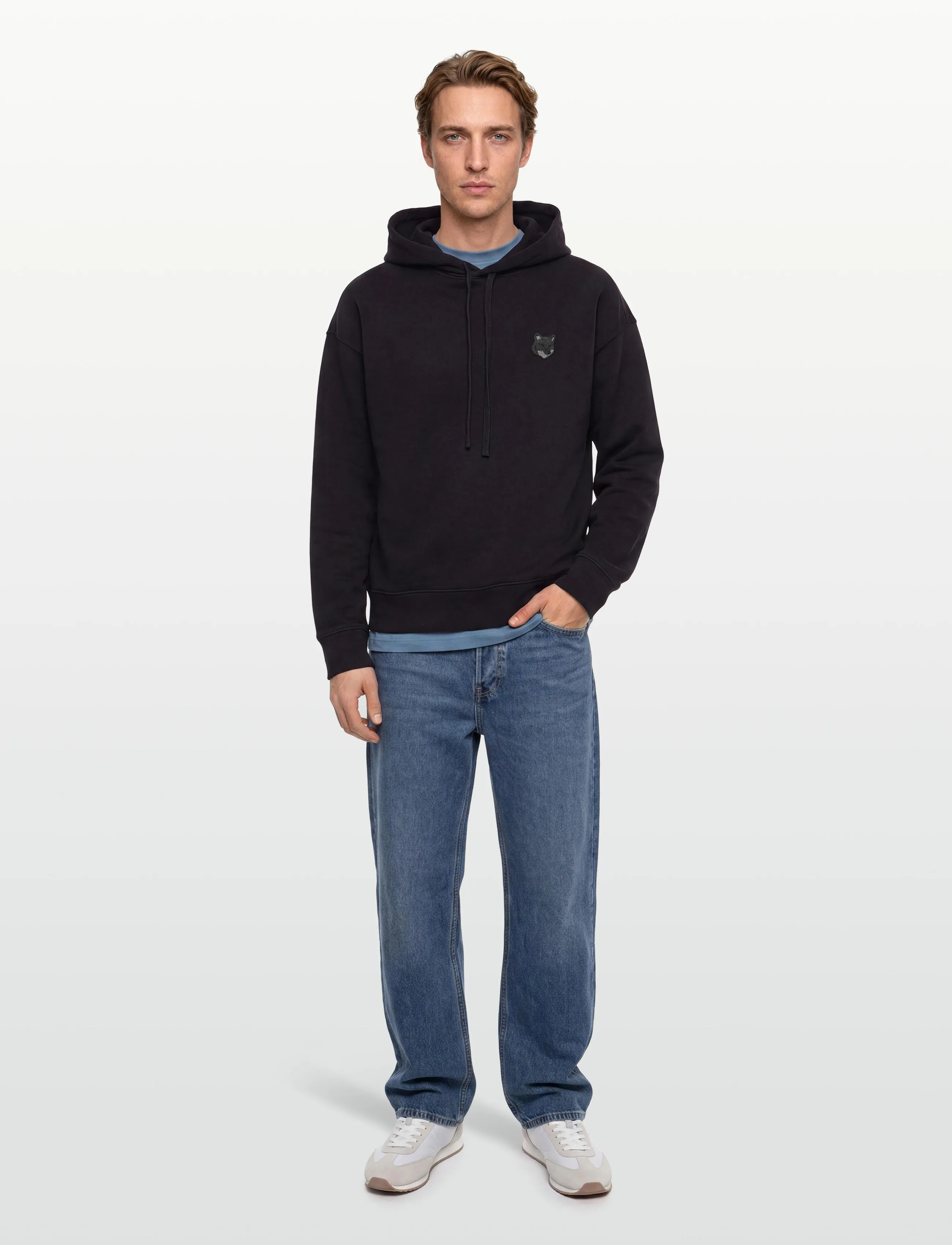 Bold Fox Head Patch Oversize Hoodie