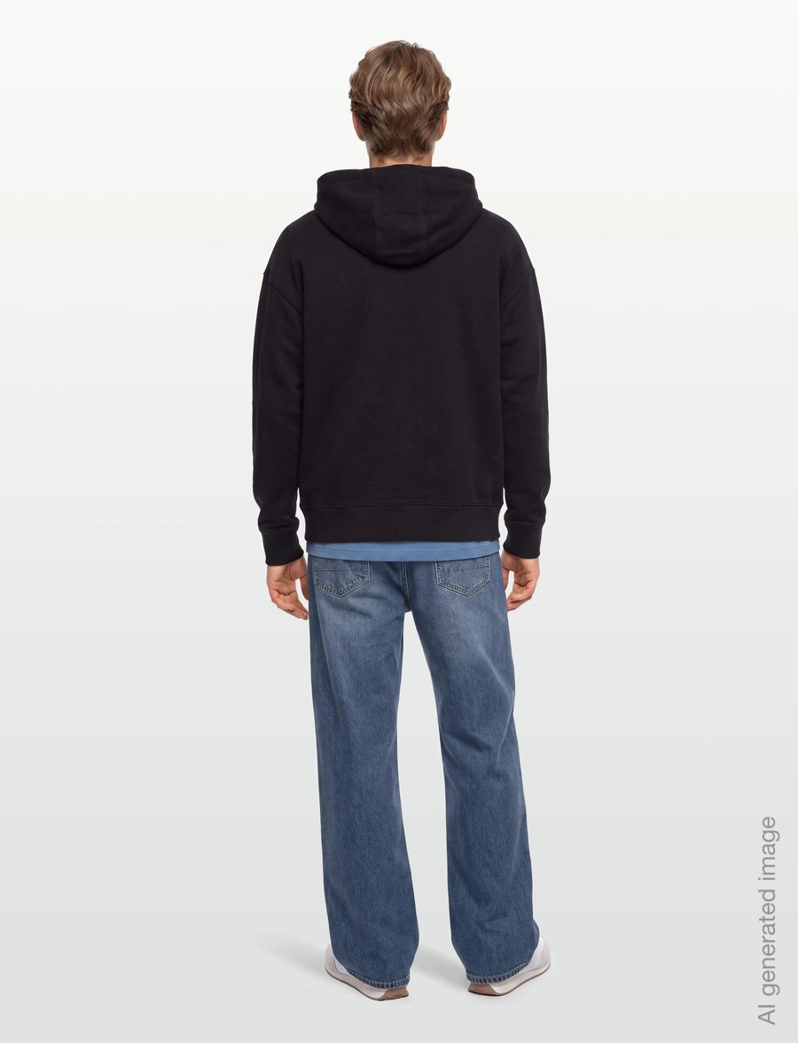 Maison Kitsune - BOLD FOX HEAD PATCH OVERSIZE HOODIE - hoodies - black - 4