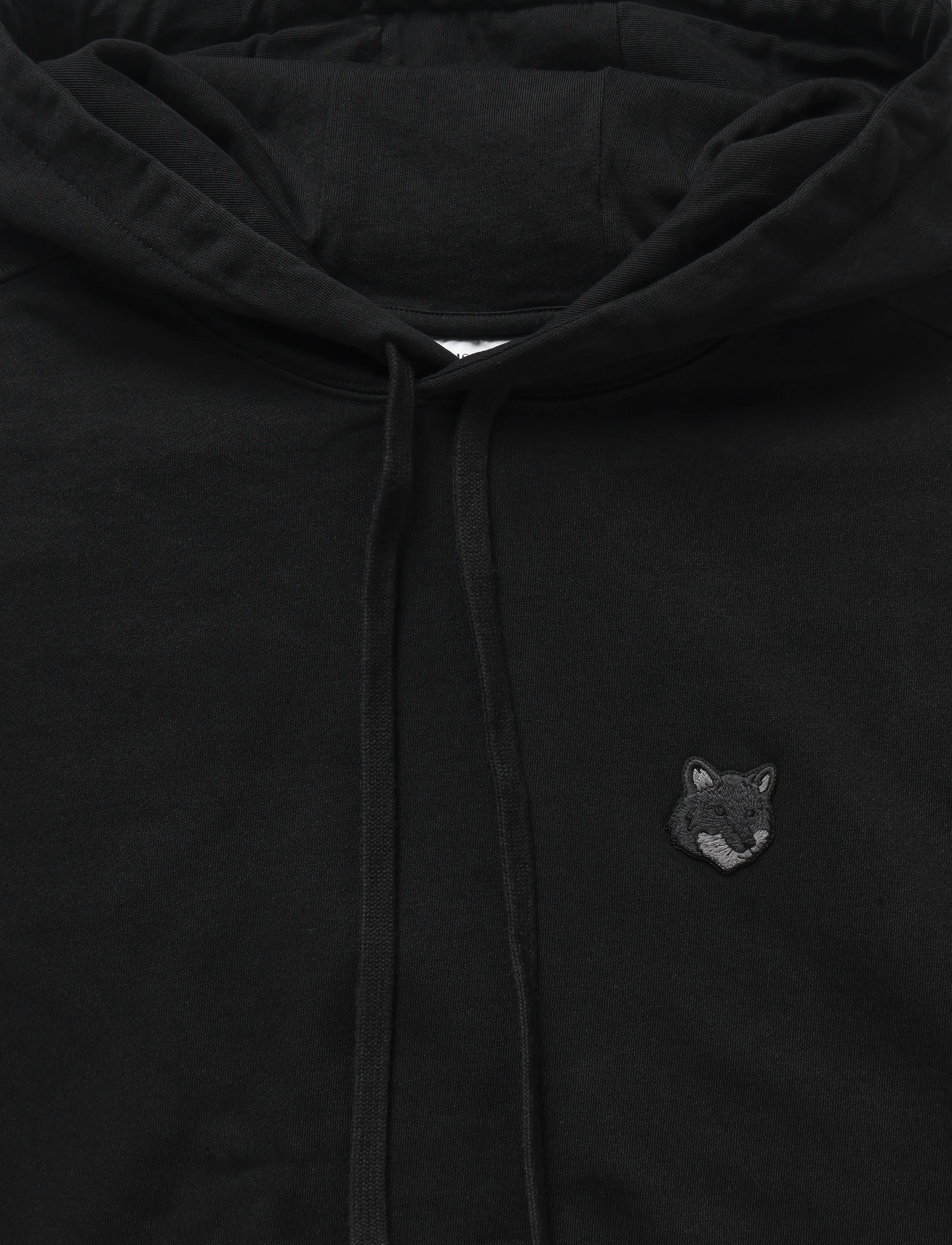 Maison Kitsune - BOLD FOX HEAD PATCH OVERSIZE HOODIE - black - 2