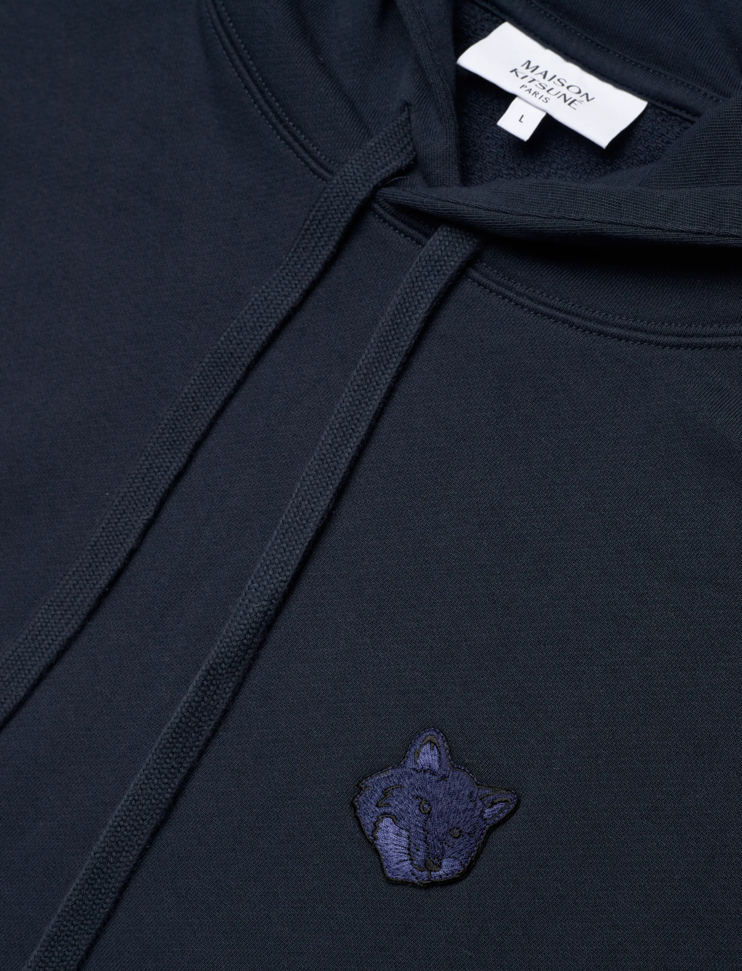 Maison Kitsune - BOLD FOX HEAD PATCH OVERSIZE HOODIE - hættetrøjer - deep navy - 2