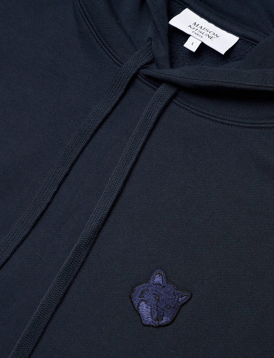 Maison Kitsune - BOLD FOX HEAD PATCH OVERSIZE HOODIE - hættetrøjer - deep navy - 2