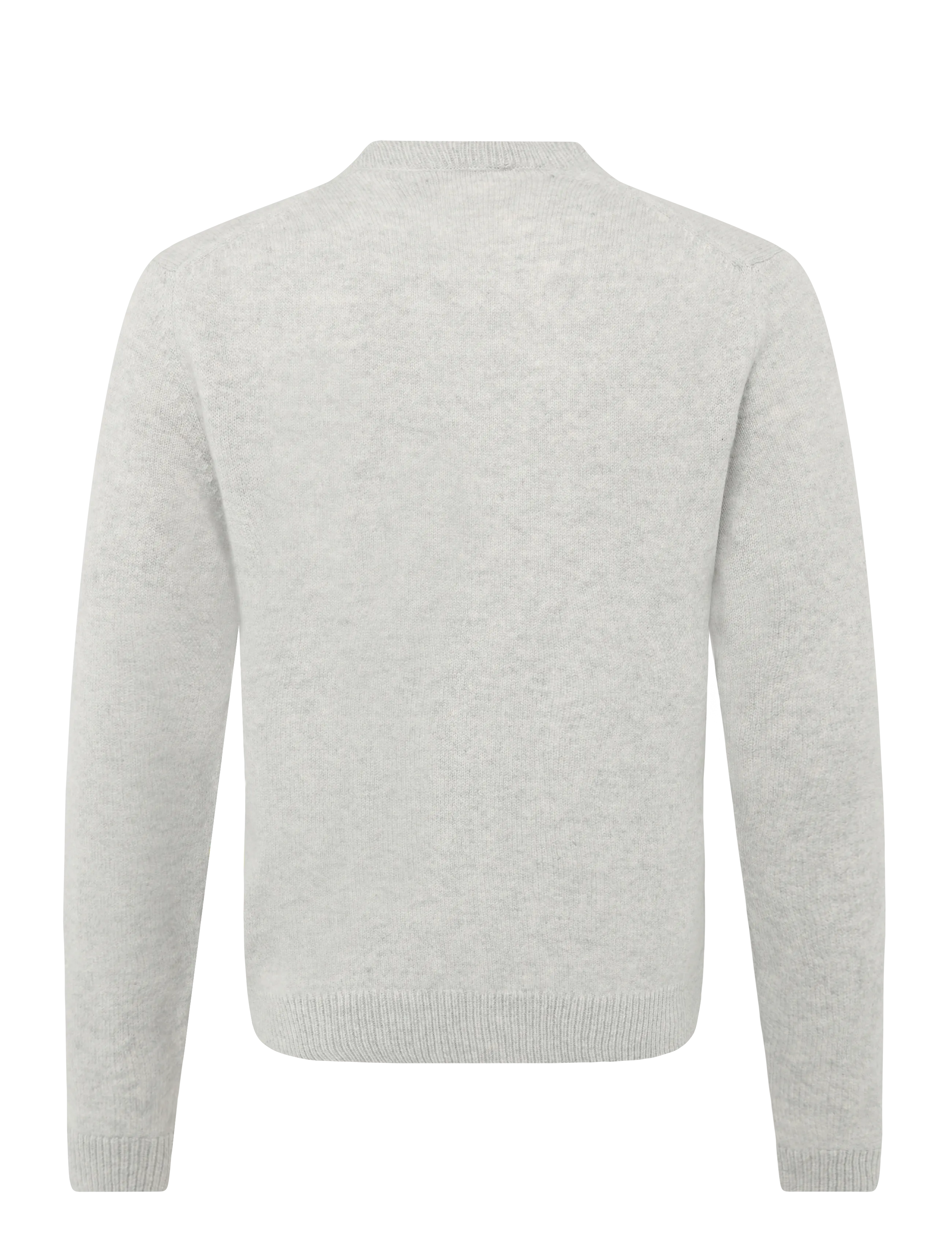 Maison Kitsune - BABY FOX PATCH REGULAR JUMPER - light grey melange - 1