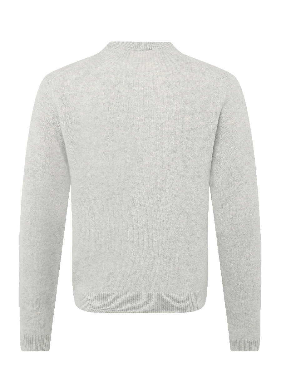 Maison Kitsune - BABY FOX PATCH REGULAR JUMPER - rundhals - light grey melange - 1