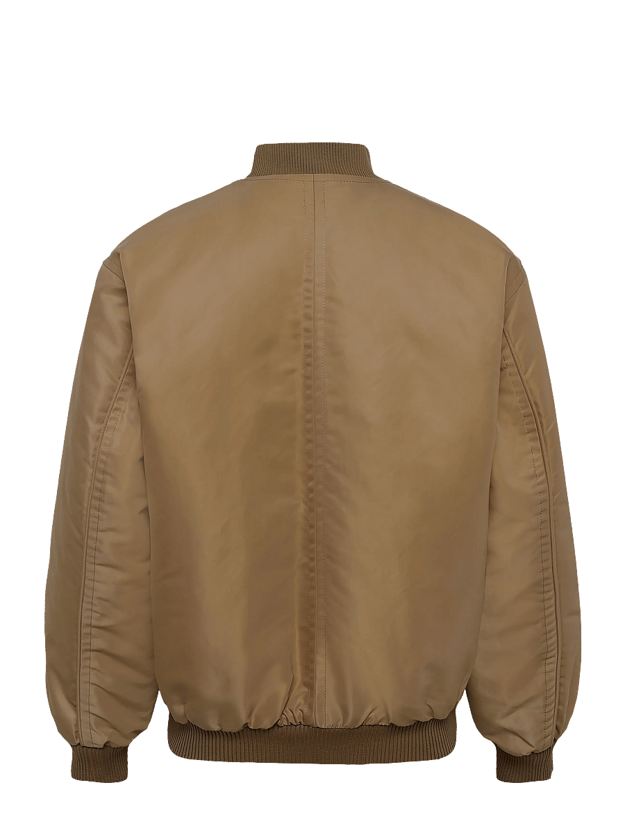 Maison Kitsune - BOMBER IN NYLON WITH LOGO HANDWRITING EMBROIDERY - herbstjacken - taupe - 1