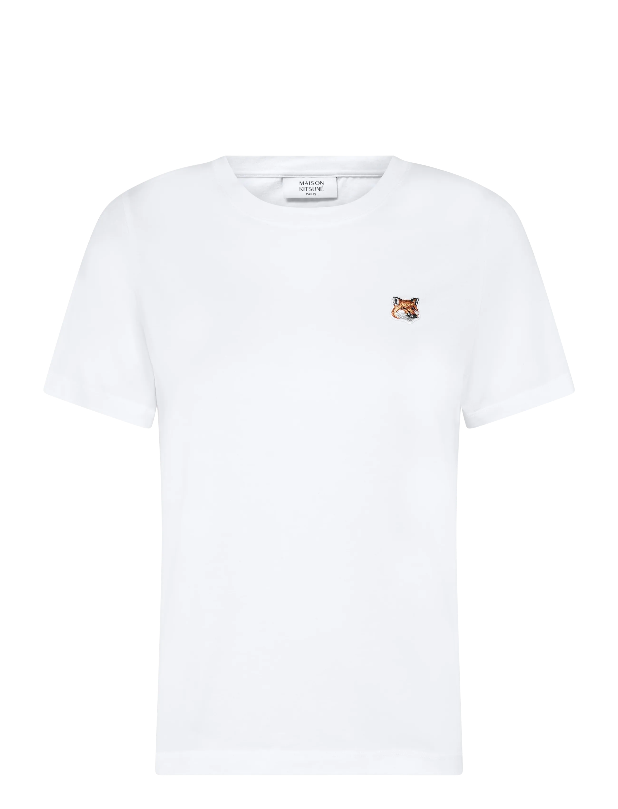 Maison Kitsune FOX HEAD PATCH REGULAR TEE-SHIRT - Visa allt - WHITE / white