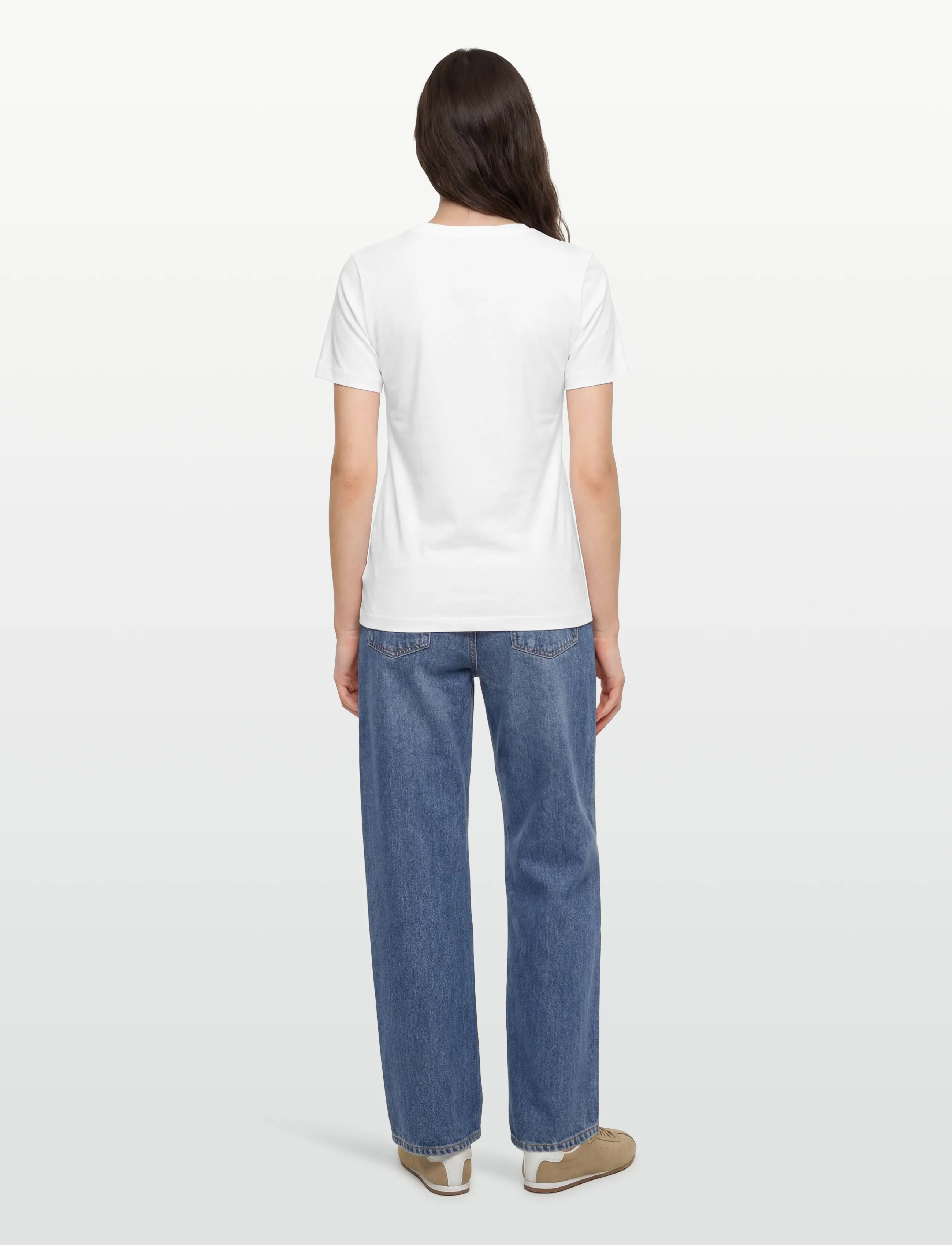 Maison Kitsune - FOX HEAD PATCH REGULAR TEE-SHIRT - t-shirts - white - 4