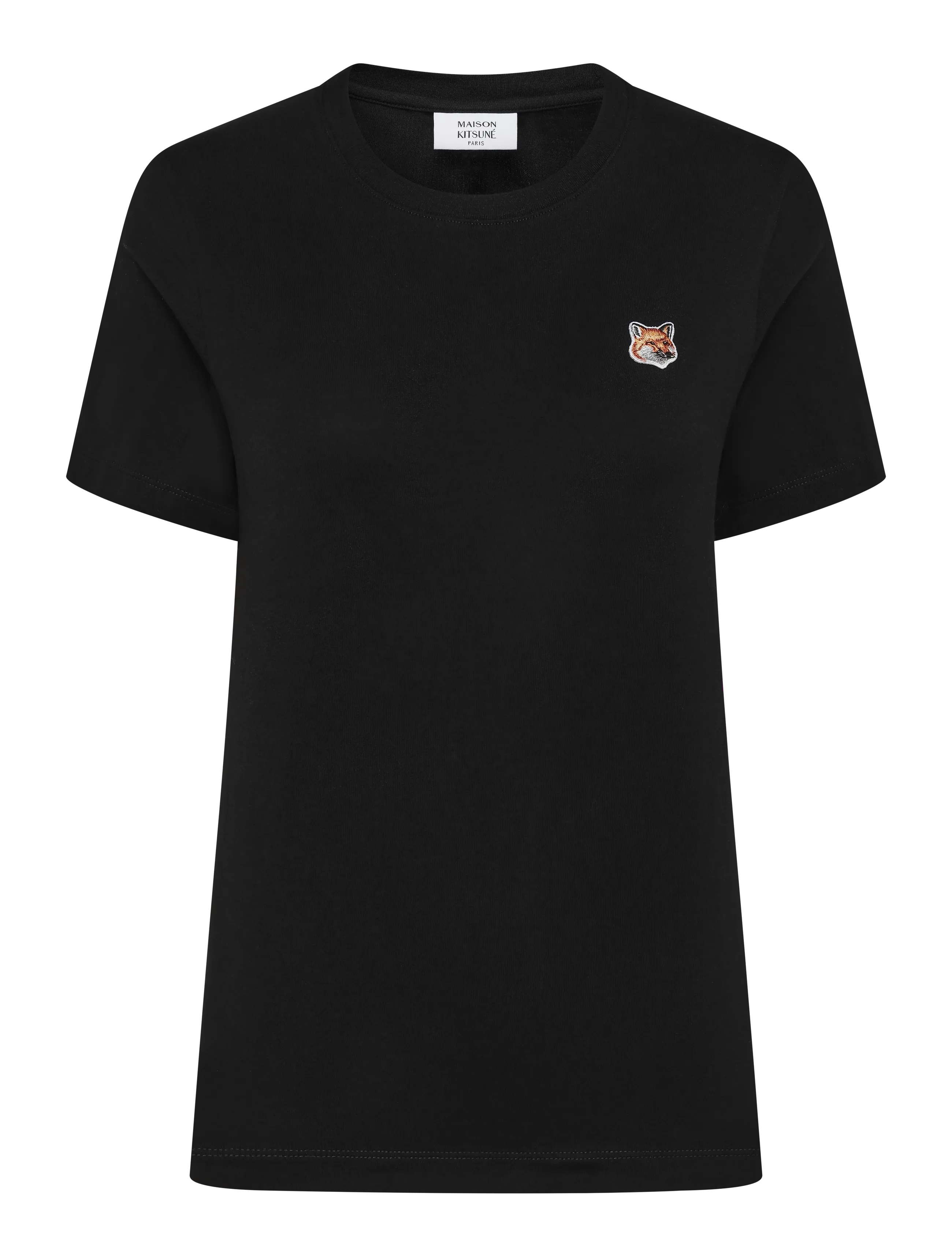 Maison Kitsune FOX HEAD PATCH REGULAR TEE-SHIRT - T-Shirts & Tops - BLACK / black