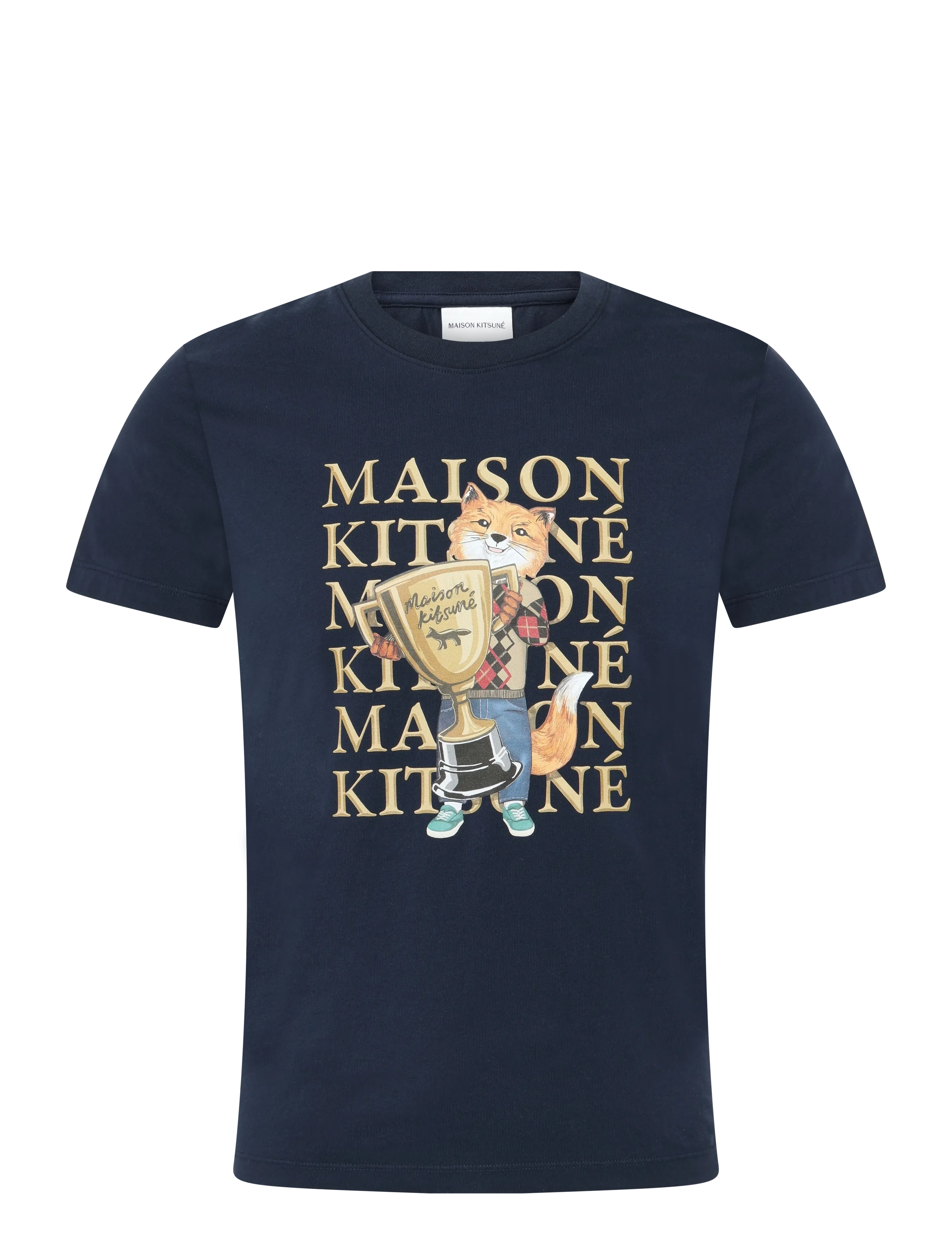 Maison Kitsune FOX CHAMPION REGULAR TEE-SHIRT - T-shirts & Tops - NAVY / navy