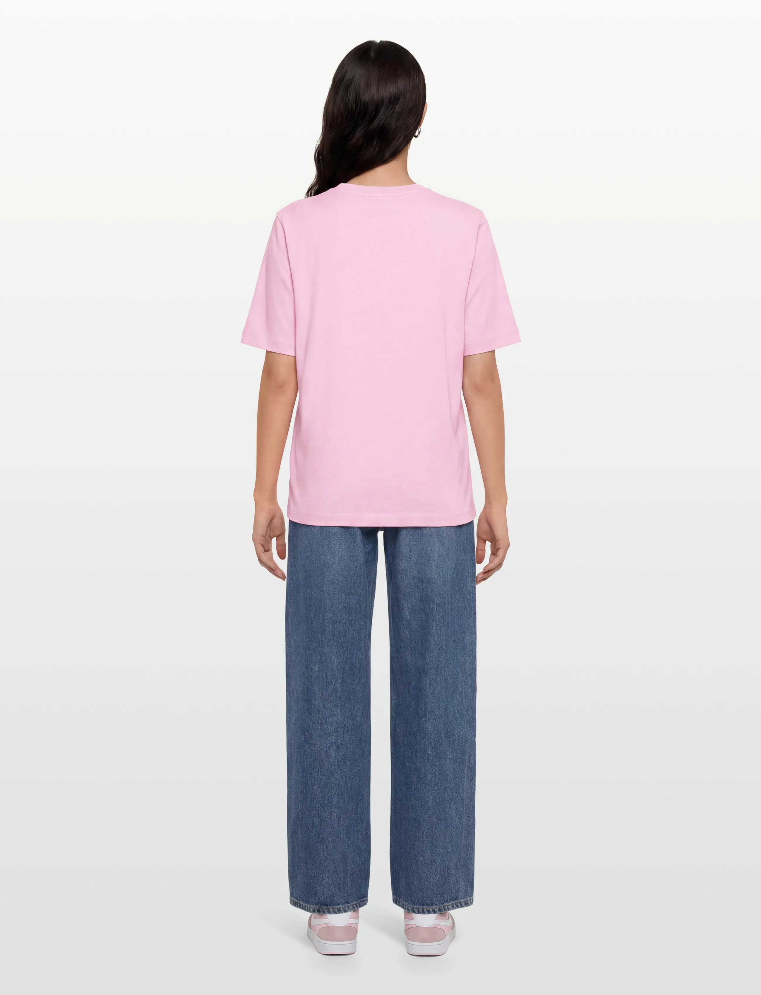 Maison Kitsune - MAISON KITSUNE FLOWERS COMFORT TEE-SHIRT - t-shirts - pale pink - 4