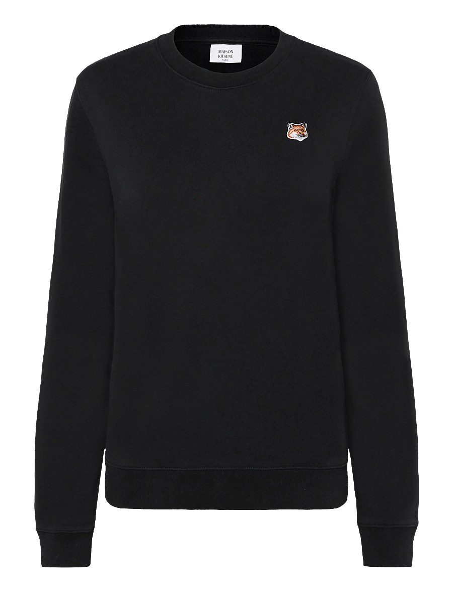 Maison Kitsune - FOX HEAD PATCH REGULAR SWEATSHIRT - sweatshirts - black - 1