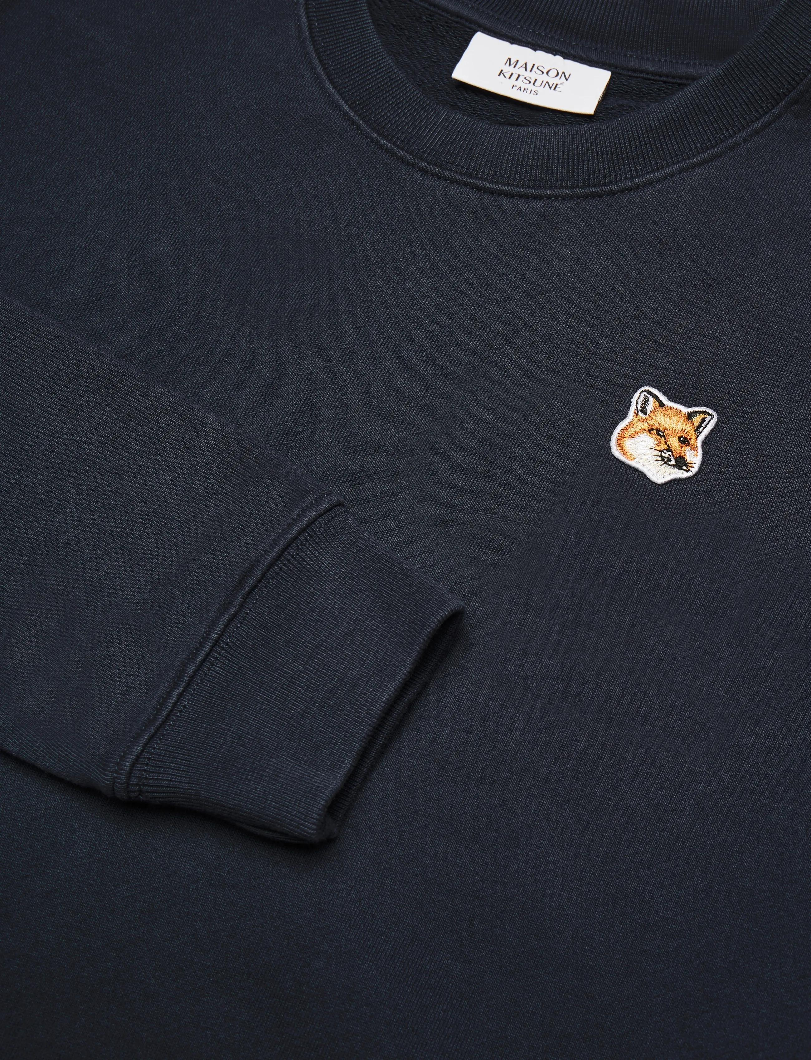 Maison Kitsune - FOX HEAD PATCH REGULAR SWEATSHIRT - sweatshirts - ink blue - 5
