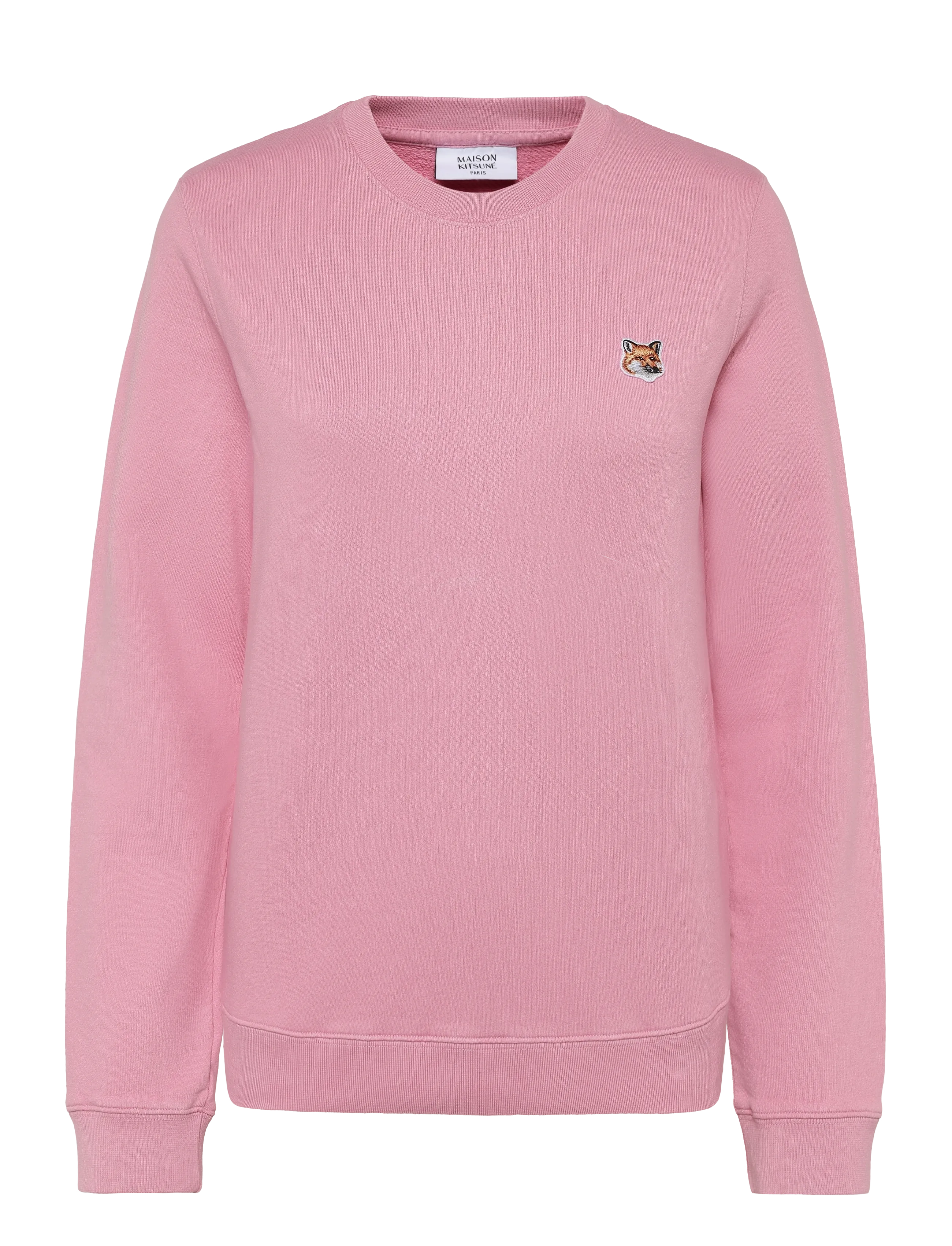 Maison Kitsune FOX HEAD PATCH REGULAR SWEATSHIRT - Sweatshirts - FAE PINK / pink/rose