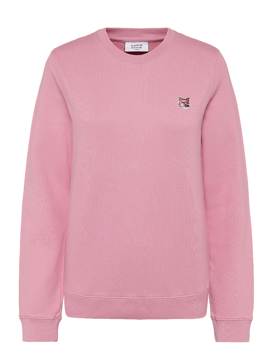 Maison Kitsune - FOX HEAD PATCH REGULAR SWEATSHIRT - sweatshirts - fae pink - 1