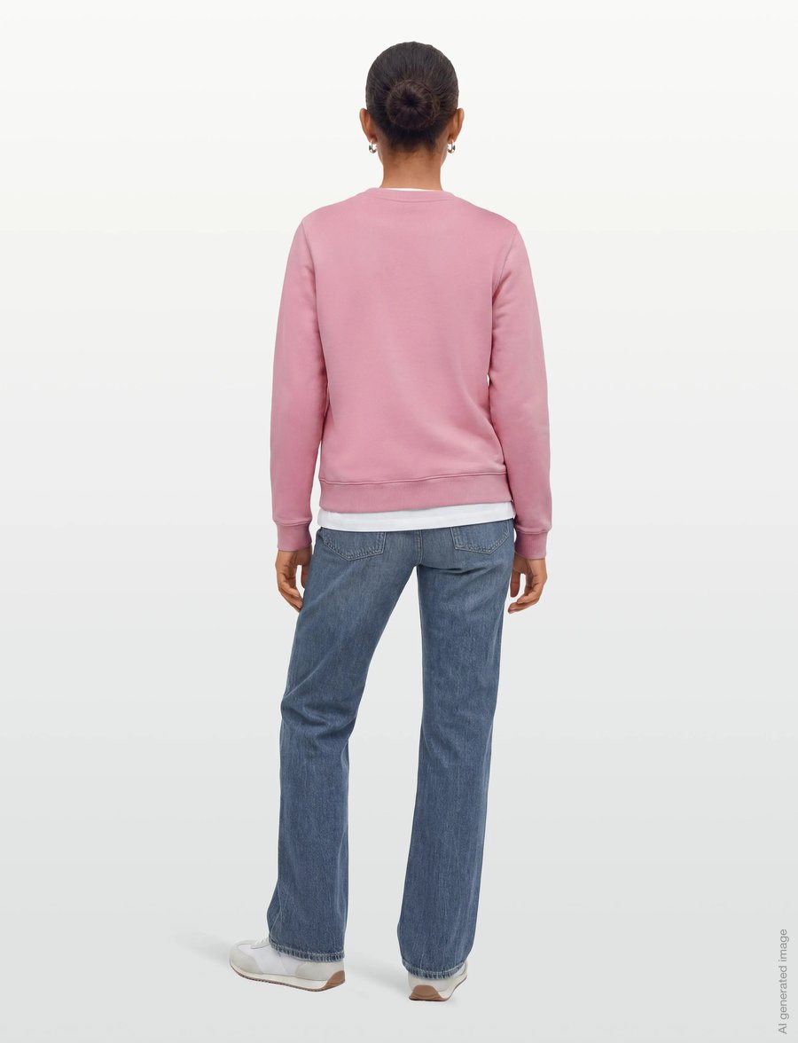 Maison Kitsune - FOX HEAD PATCH REGULAR SWEATSHIRT - sweatshirts - fae pink - 4