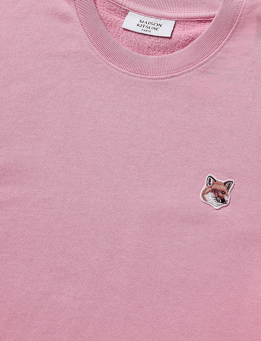 Maison Kitsune - FOX HEAD PATCH REGULAR SWEATSHIRT - sweatshirts - fae pink - 5