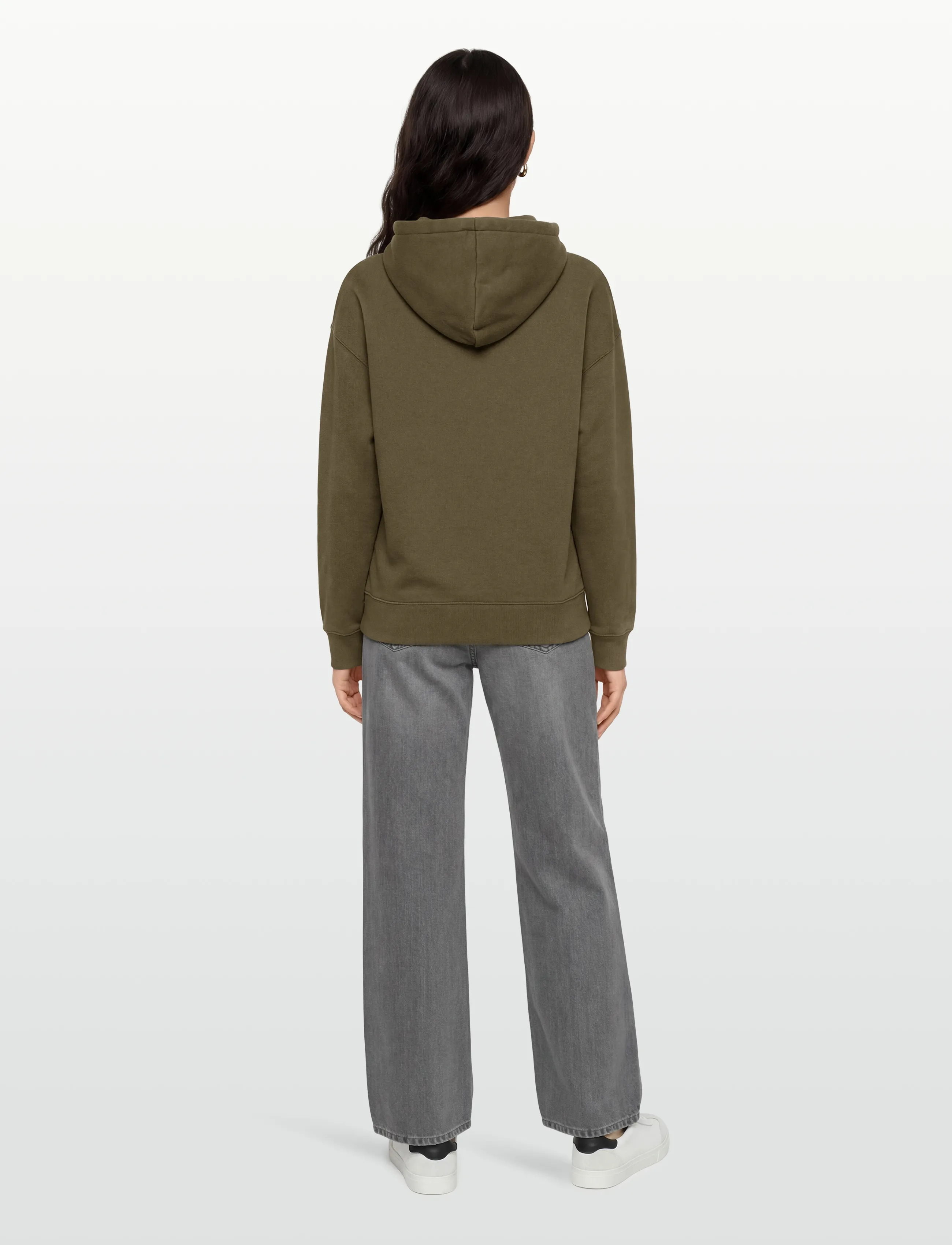 Maison Kitsune - COLLEGE FOX EMBROIDERED COMFORT HOODIE - hoodies - khaki - 4
