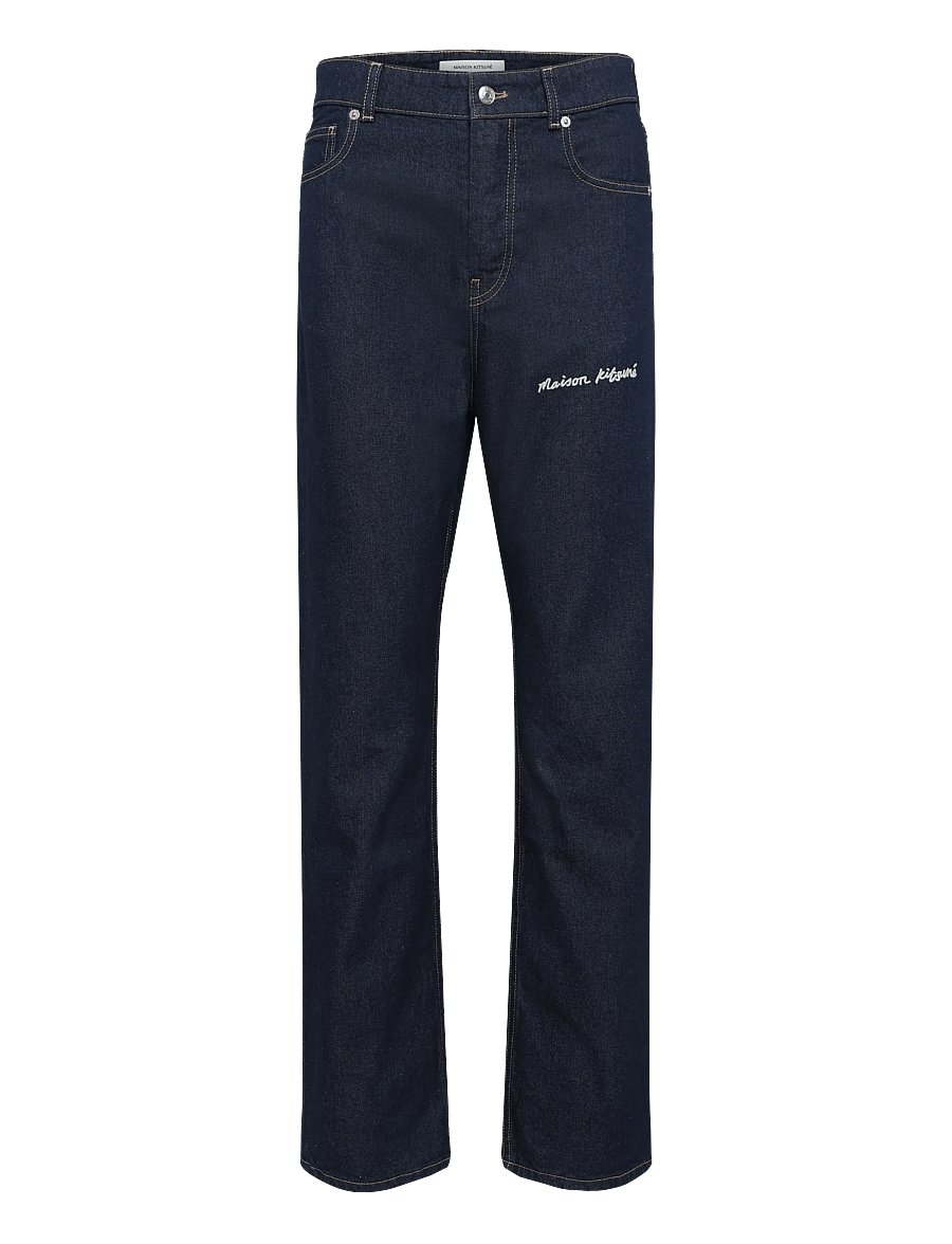 Maison Kitsune - HIGH WAISTED JEANS - igapäevane stiil - washed indigo - 0