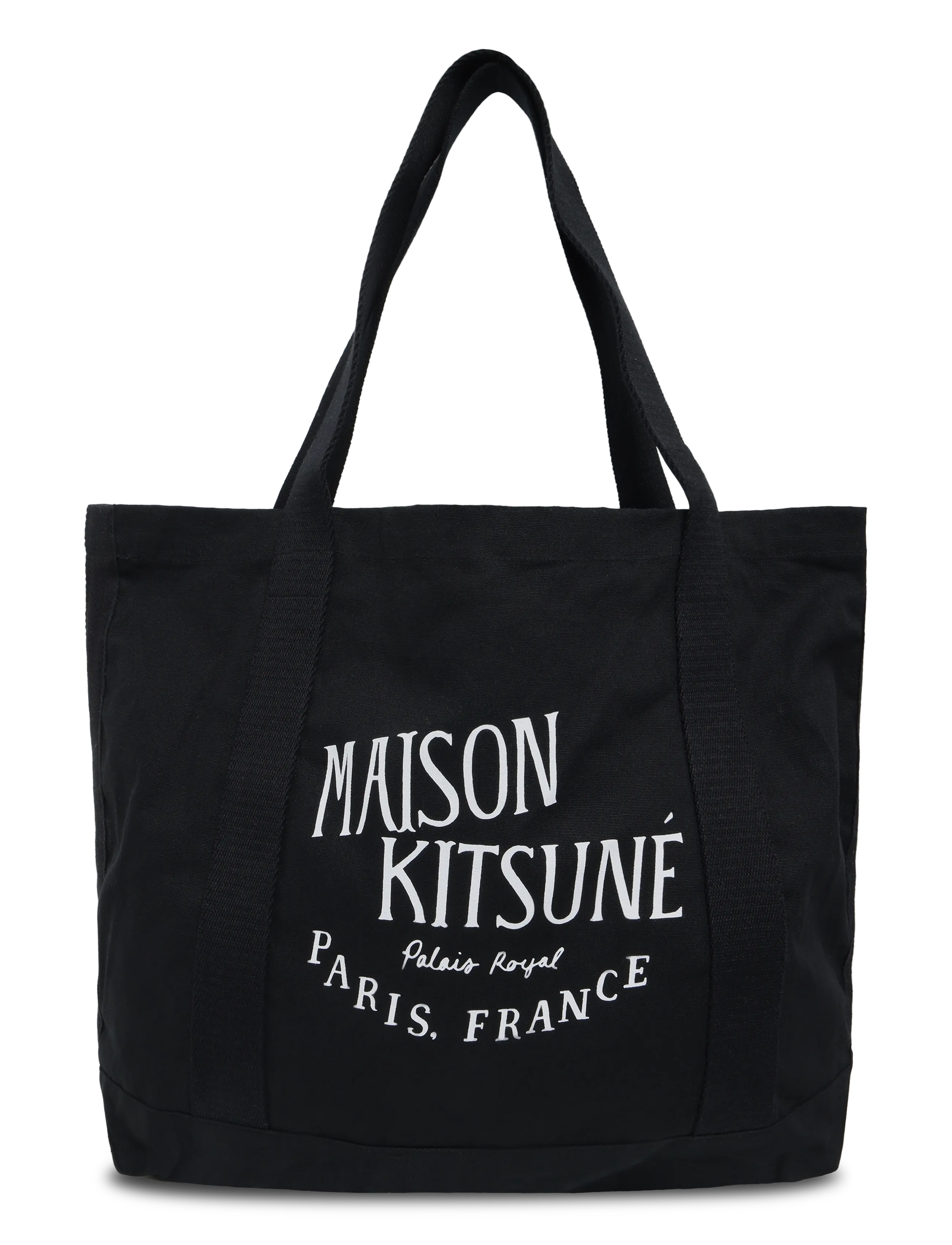 Maison Kitsune Palais Royal Shopping Bag, One Size, Black, Tasker > Shoppere, Dame