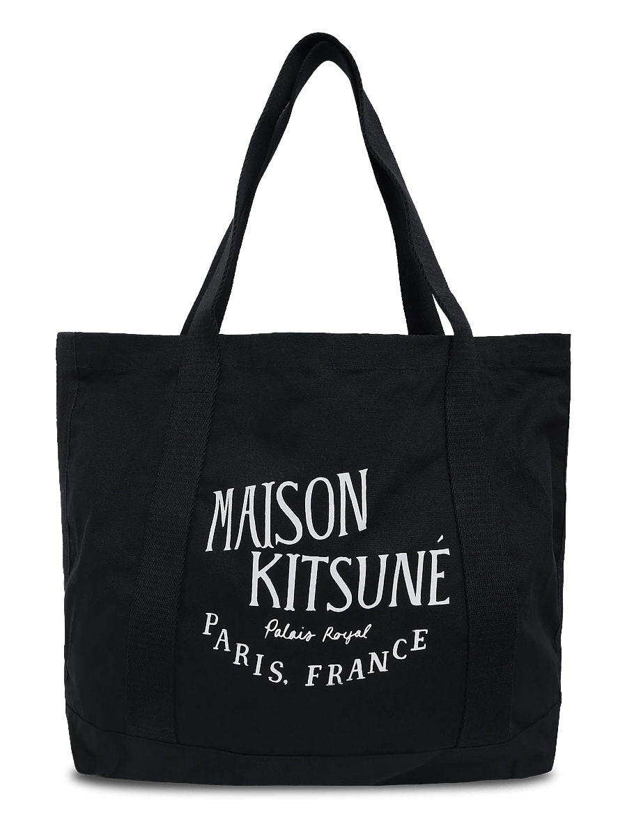 Maison Kitsune - PALAIS ROYAL SHOPPING BAG - shopper - black - 0
